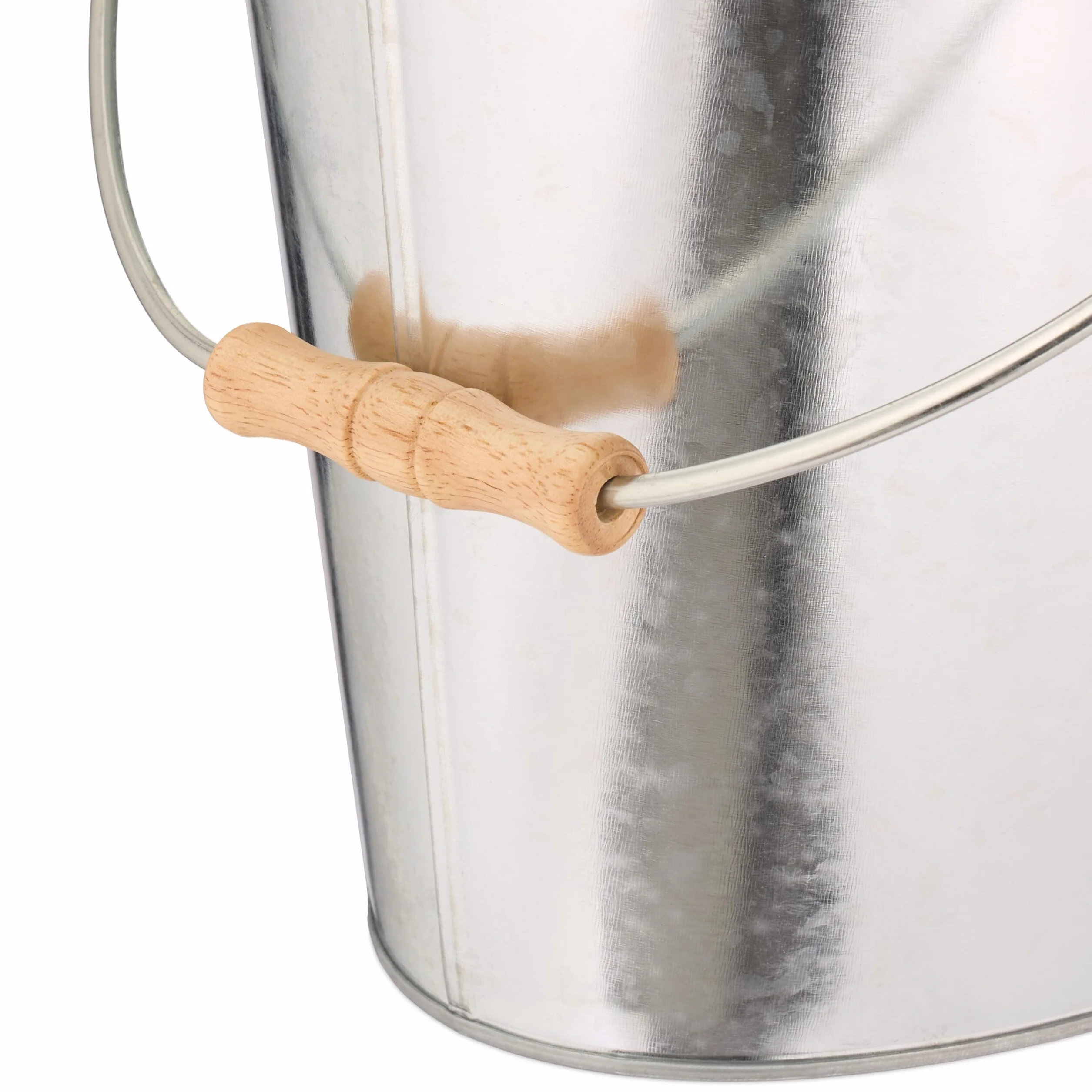 Relaxdays Kosz na popiół z pokrywką, 12 l, pojemnik na popiół z uchwytem, na węgiel i popiół, kominek, piec, stal ocynkowana, srebrny