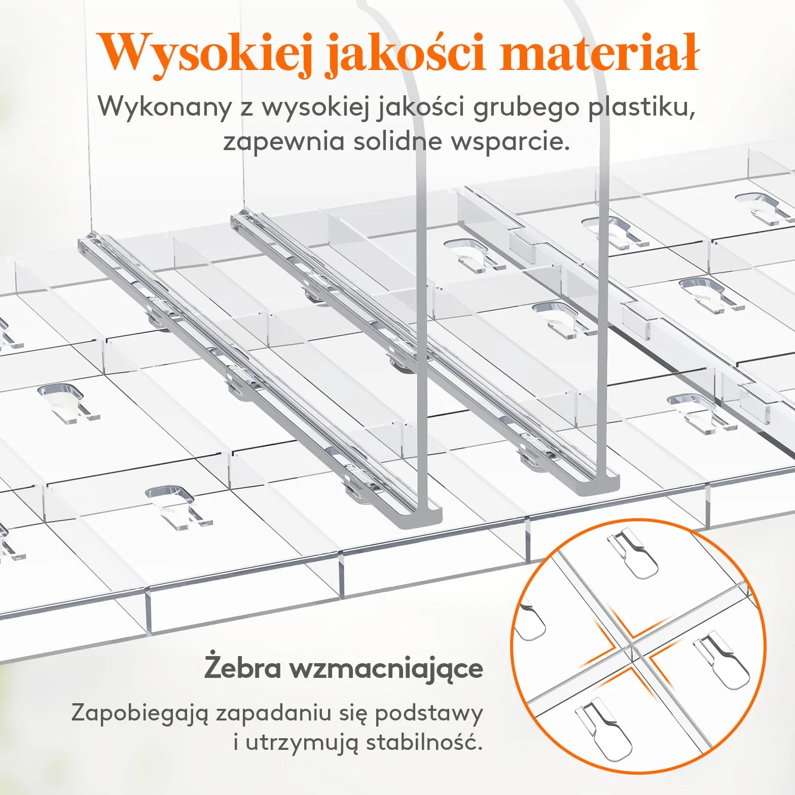 Lifewit 3 sztuki przezroczystych przegródek do torebki, stojaka, szafy, kopertówki, toreb do przenoszenia, książek w sypialni