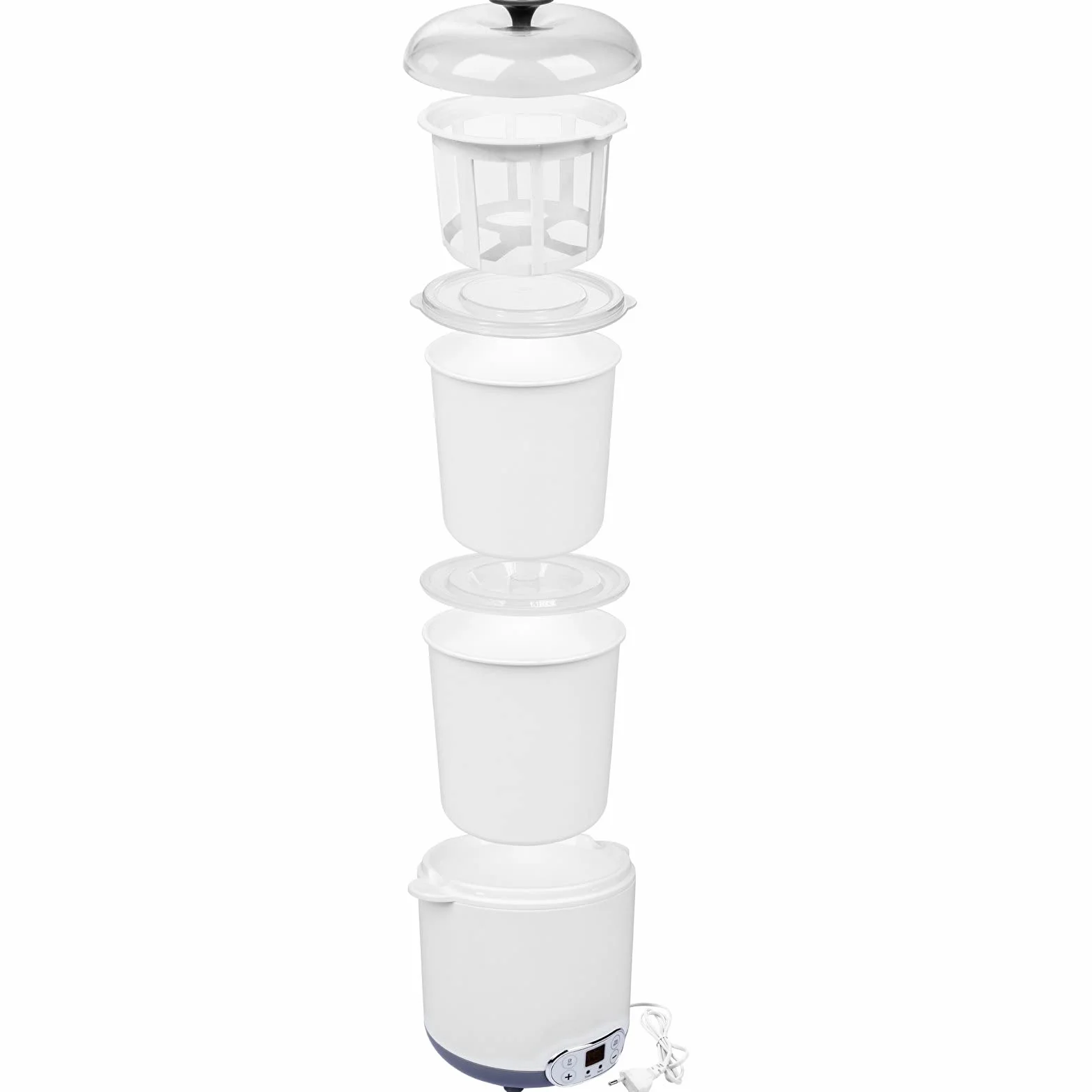 Browin 801013 Domowa Sero-jogurtownica z termostatem 1,5 L do domowych serów, jogurtów i kefirów