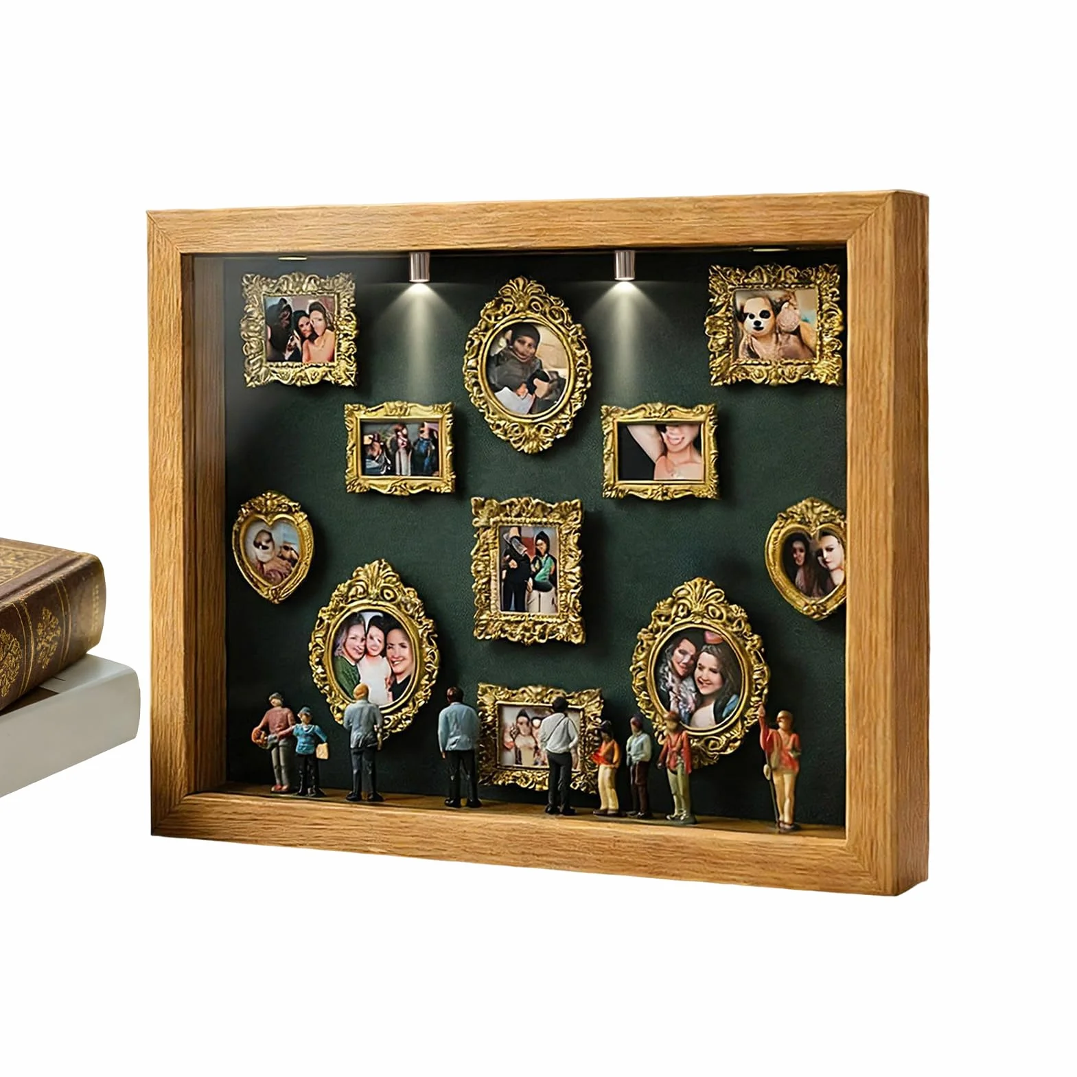 Spersonalizowany Zestaw Wystawowy DIY Mini Museum Of Us, Ramka Pamięci Z Miniaturowym Wzorem, Pudełko Mini Sylwetka, Elegancki Akcent Domowy Dla Par