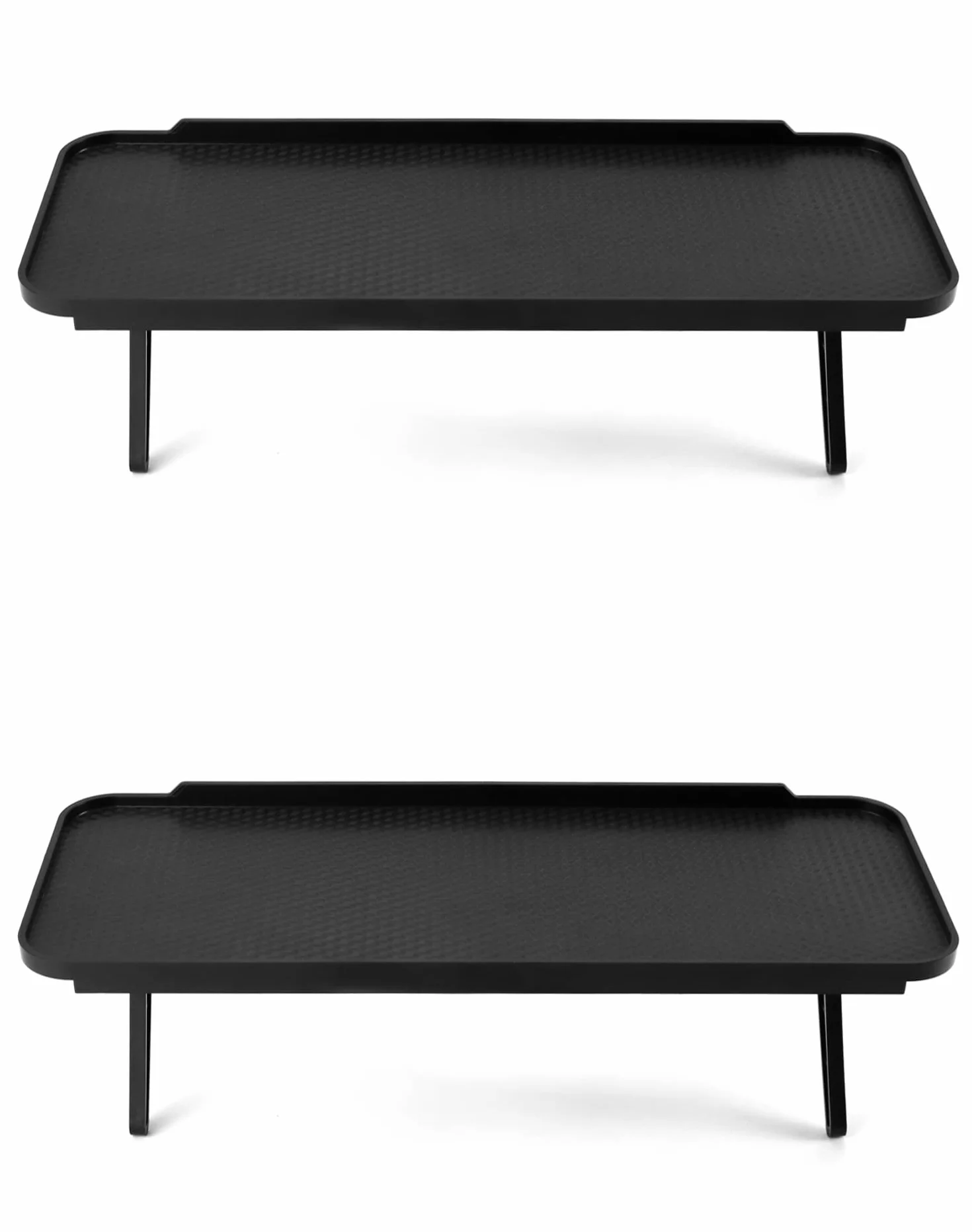 QWORK 2 szt. Górna półka na telewizor, górna półka na ekran, plastikowa 120 X 310 mm, na telewizor, router, kamerę, konsolę do gier, pilot zdalnego sterowania