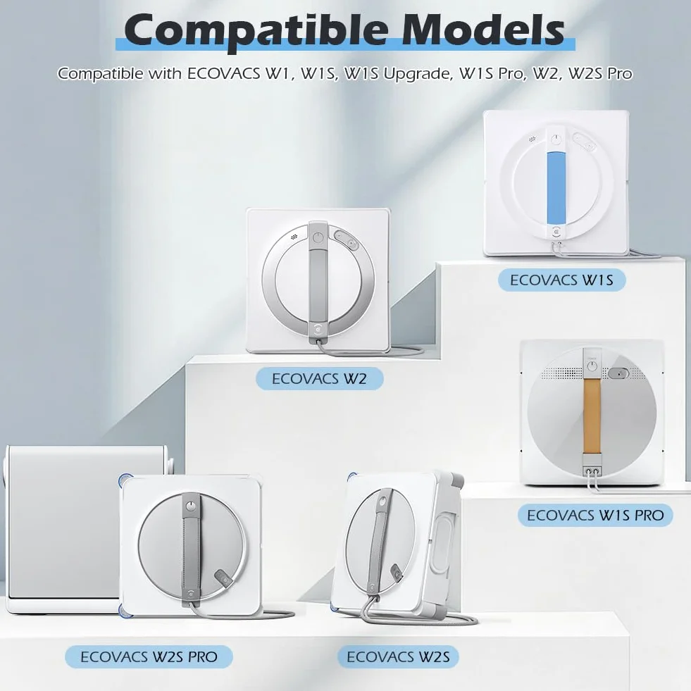 AUYAO Ściereczka do czyszczenia robota mikrofibry kompatybilna z ECOVACS W1 W1S W1S Upgrade W1S Pro W2 W2S Pro
