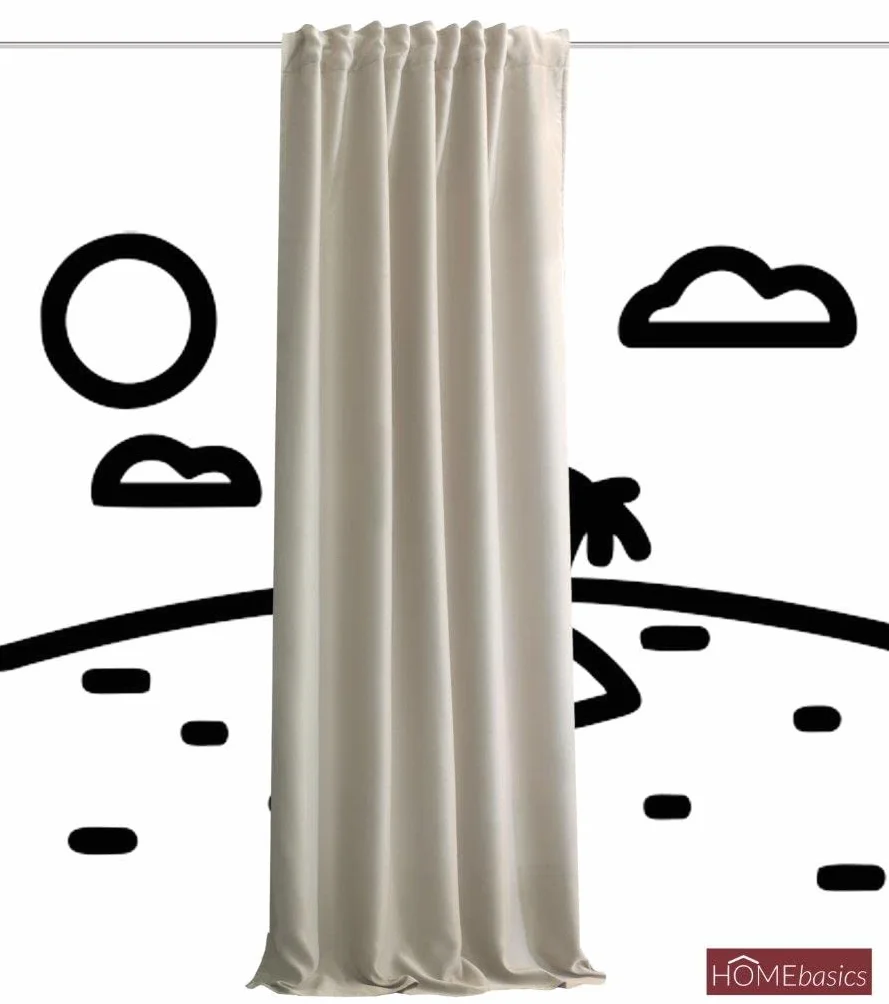 HOMEbasics Kurtyna akustyczna uni ACUSTICO 245 x 135 cm naturalny
