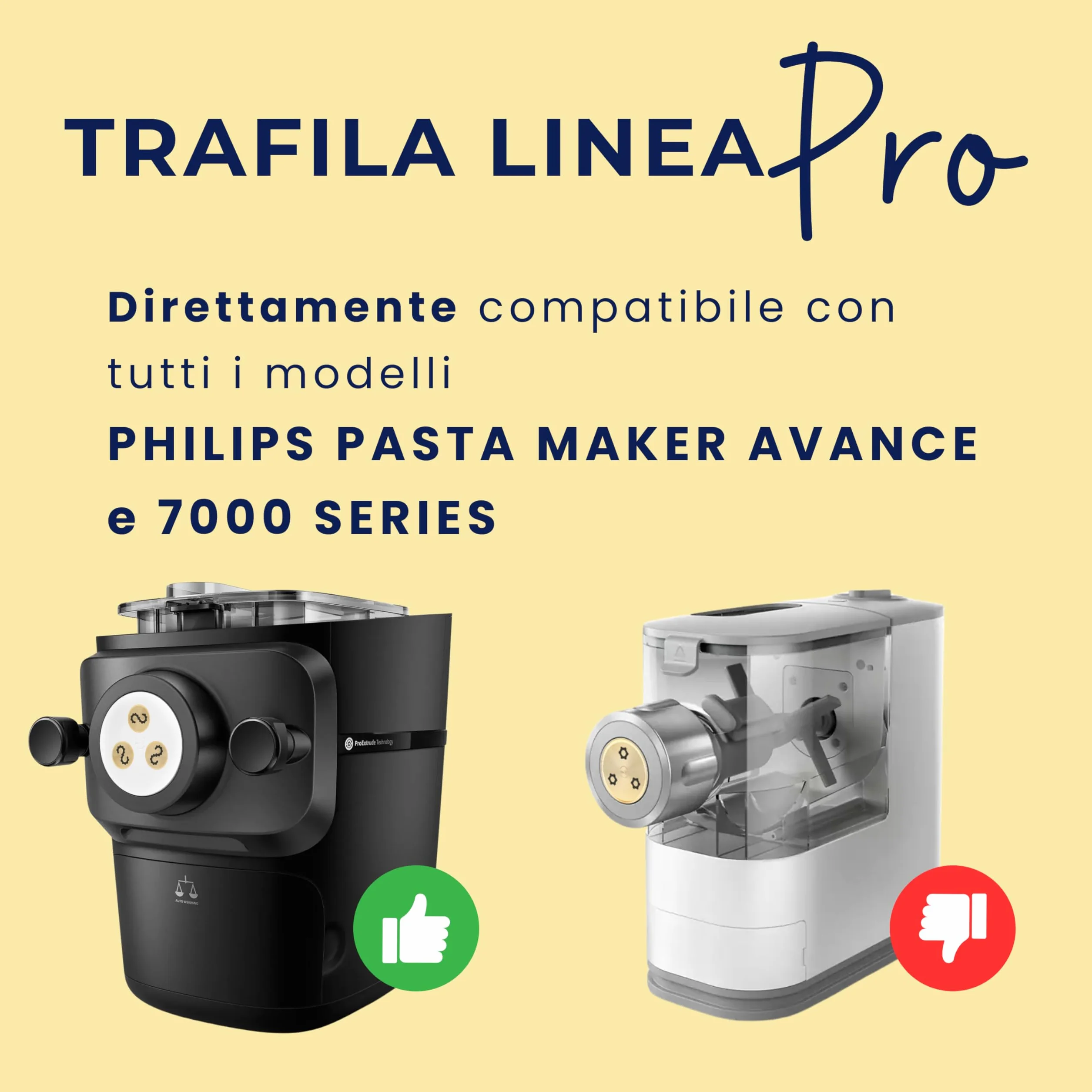 My Trafile Trafila Linea Pro Fusilli 3P 10 mm POM kompatybilny Philips Pasta Maker Avance 7000 series