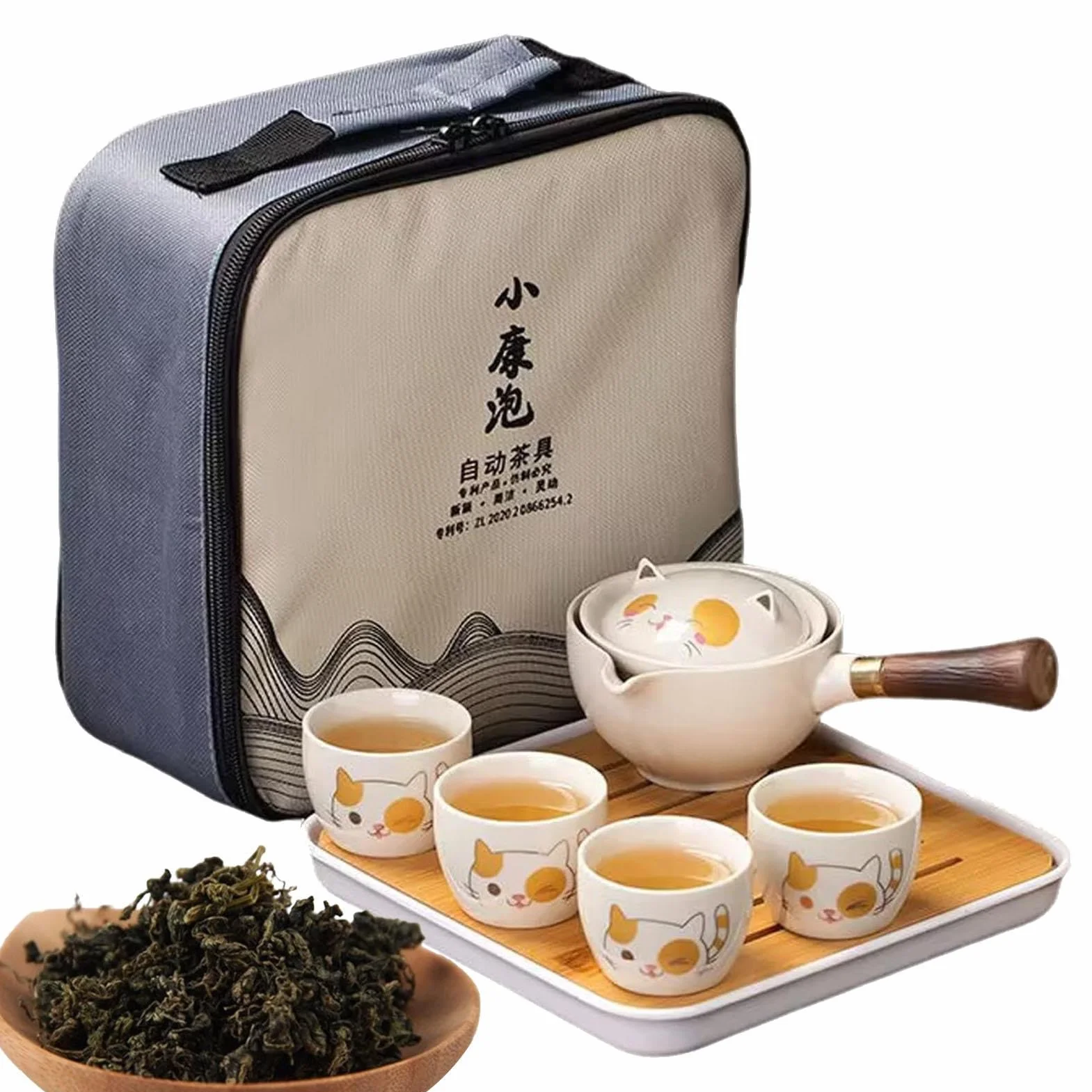 Obrotowy czajnik ceramiczny Gongfu, akcesoria do herbaty na świeżym powietrzu