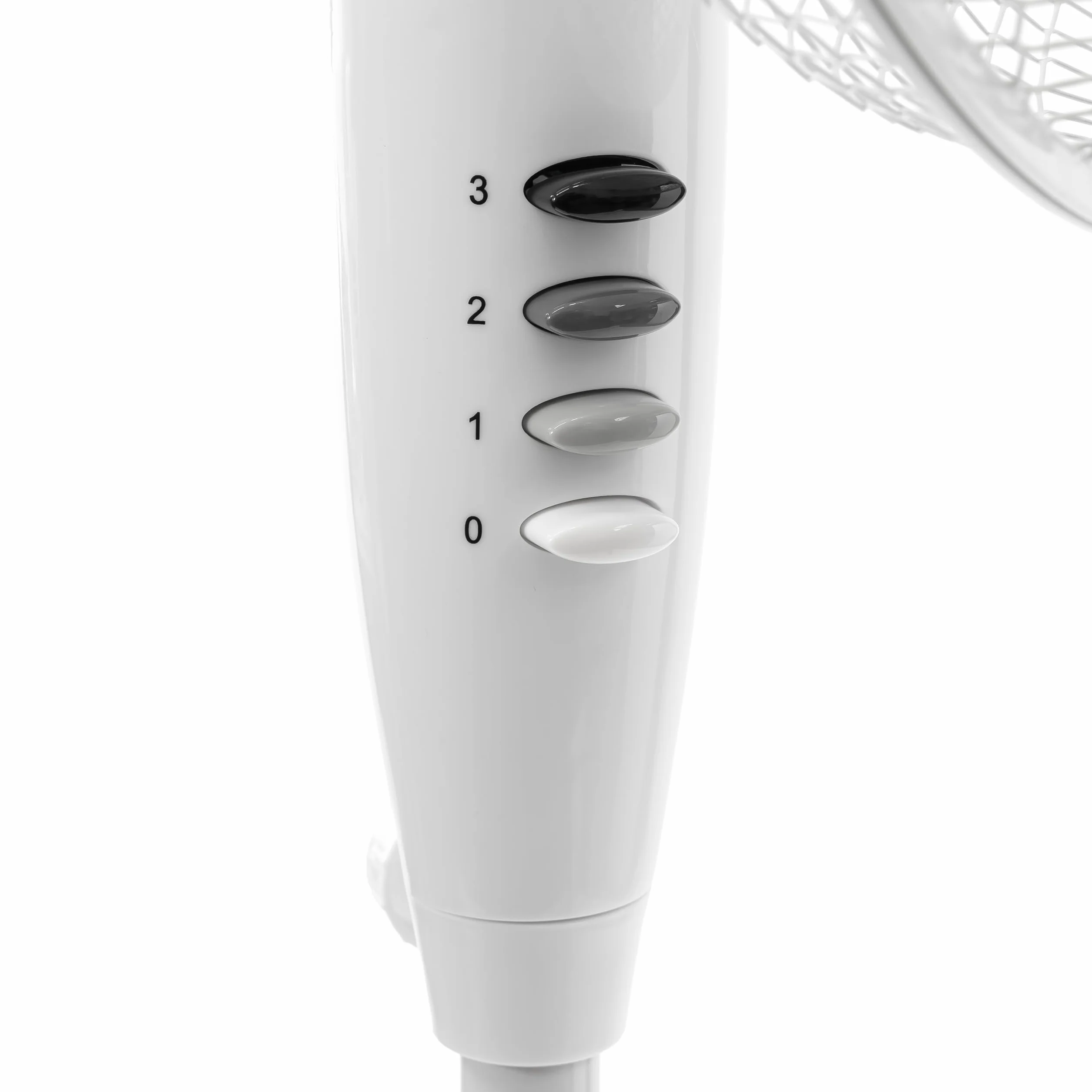 ITO Electronics Wentylator podłogowy, Średnica 40 cm, oscylacyjna + regulowana 3-biegowa, regulowana wysokość/nachylenie, 40 x 14 x 125 cm, kolor: biały