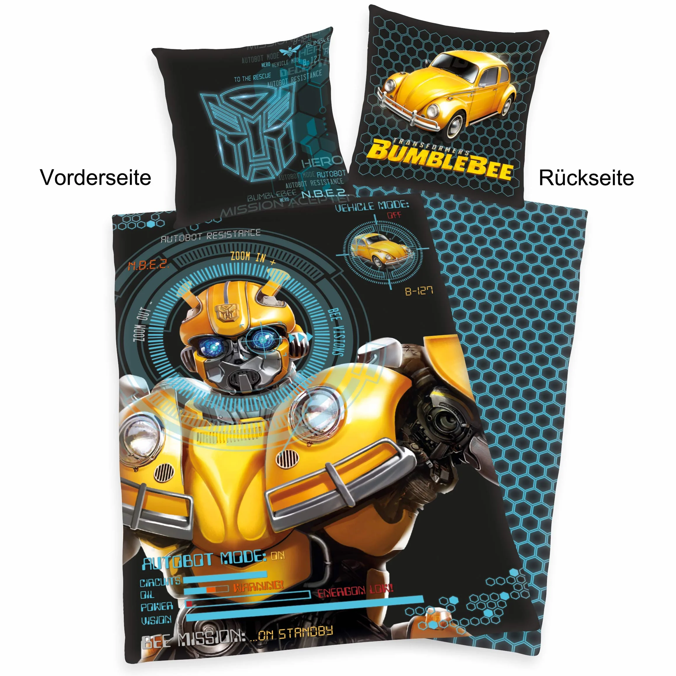 Bumblebee komplet pościeli bawełna wielokolorowy rozmiar niemiecki