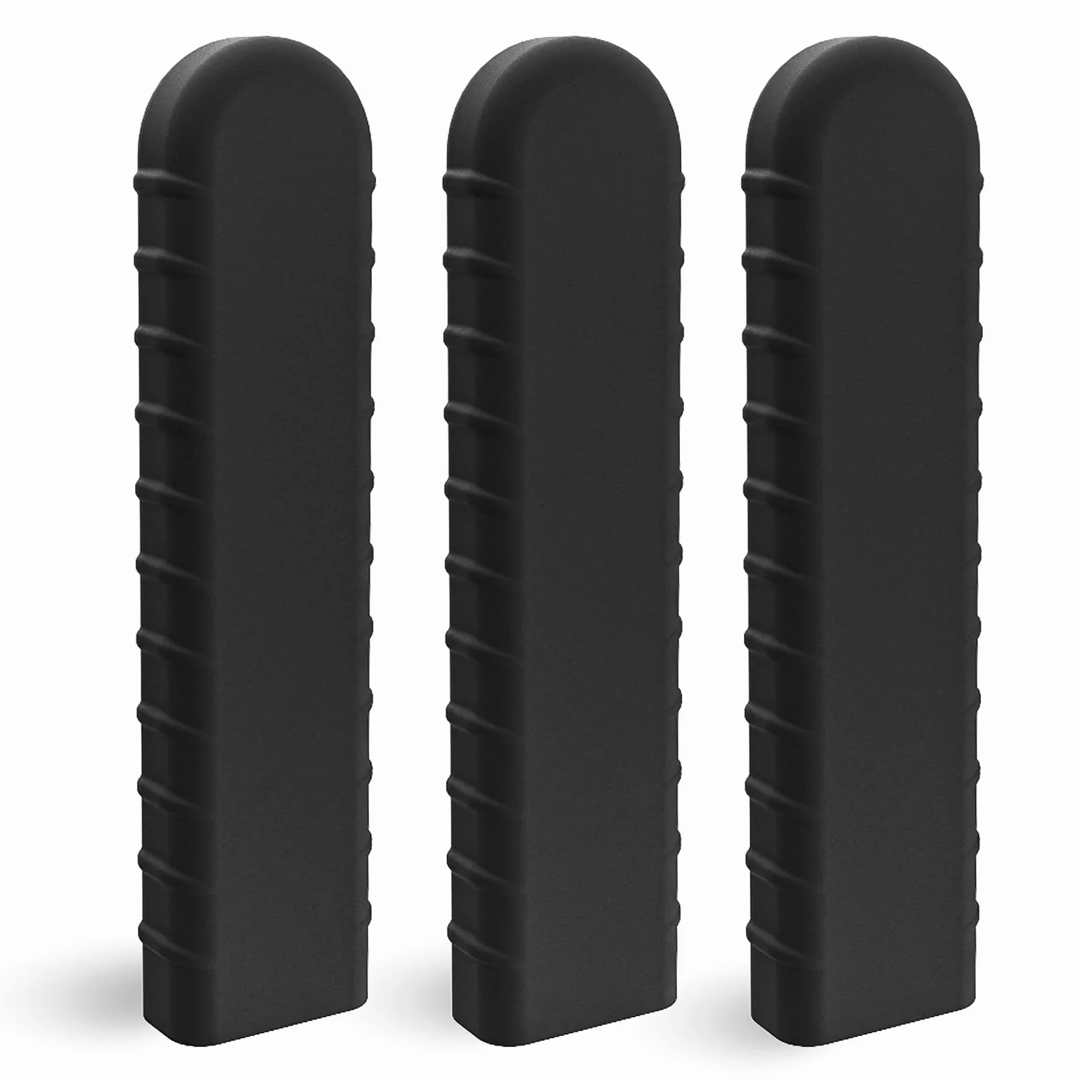 Webake Silikonowe uchwyty na uchwyt patelni, 3 sztuki, odporne na wysokie temperatury, do żeliwnych patelni, 13,7 cm x 2,9 cm x 1,3 cm
