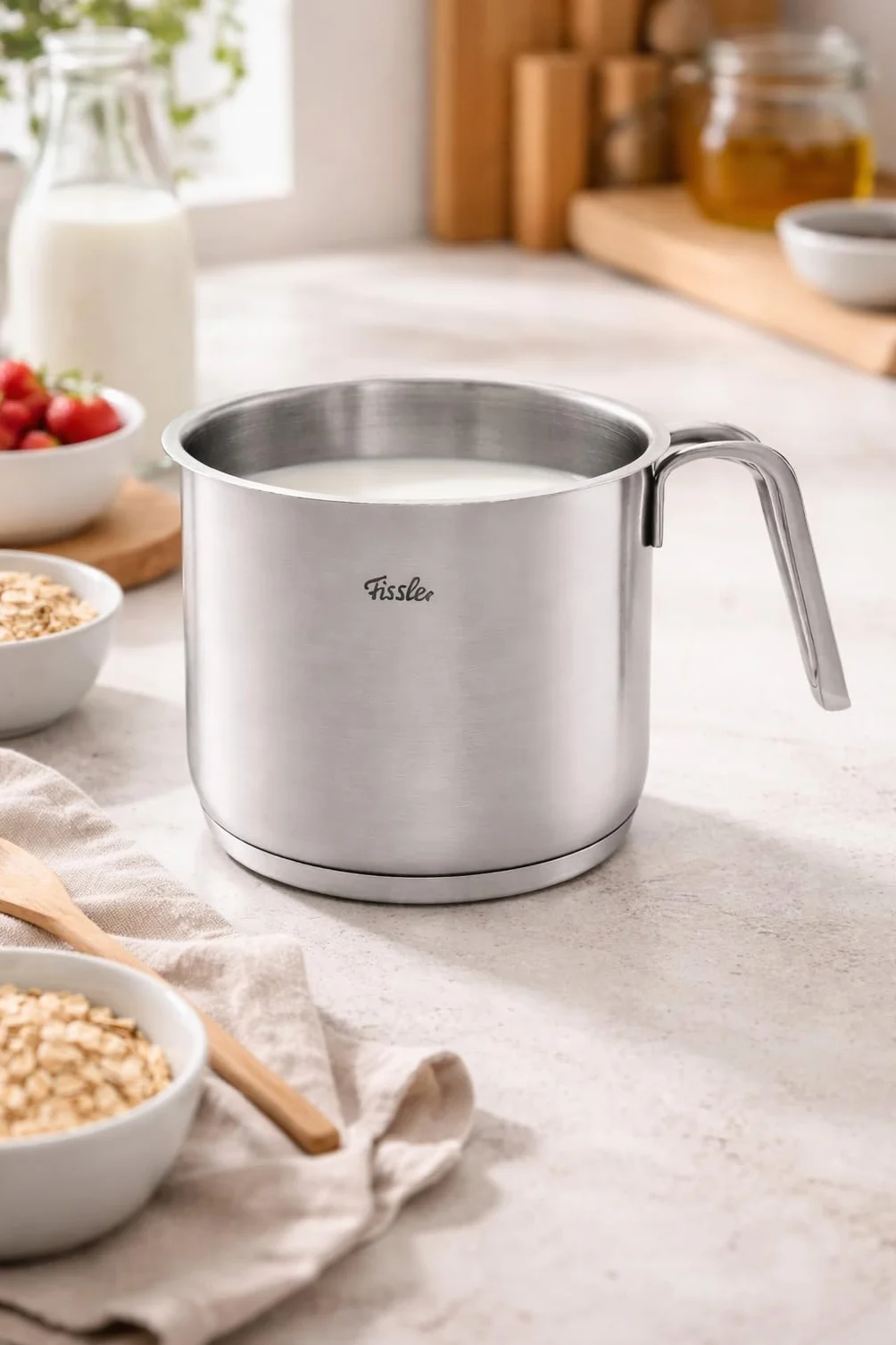 Fissler Sveto garnek do gotowania mleka ze stali nierdzewnej 1,5 l Ø 14 cm