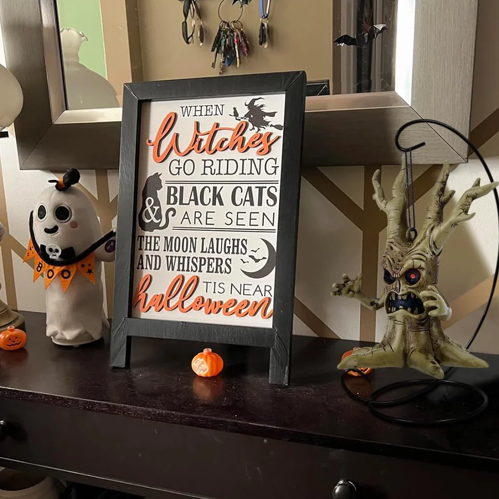 Stojak na ozdoby 33 cm ciężki szklany kryształowy uchwyt na kule czarownicy dekoracja bożonarodzeniowa Halloween