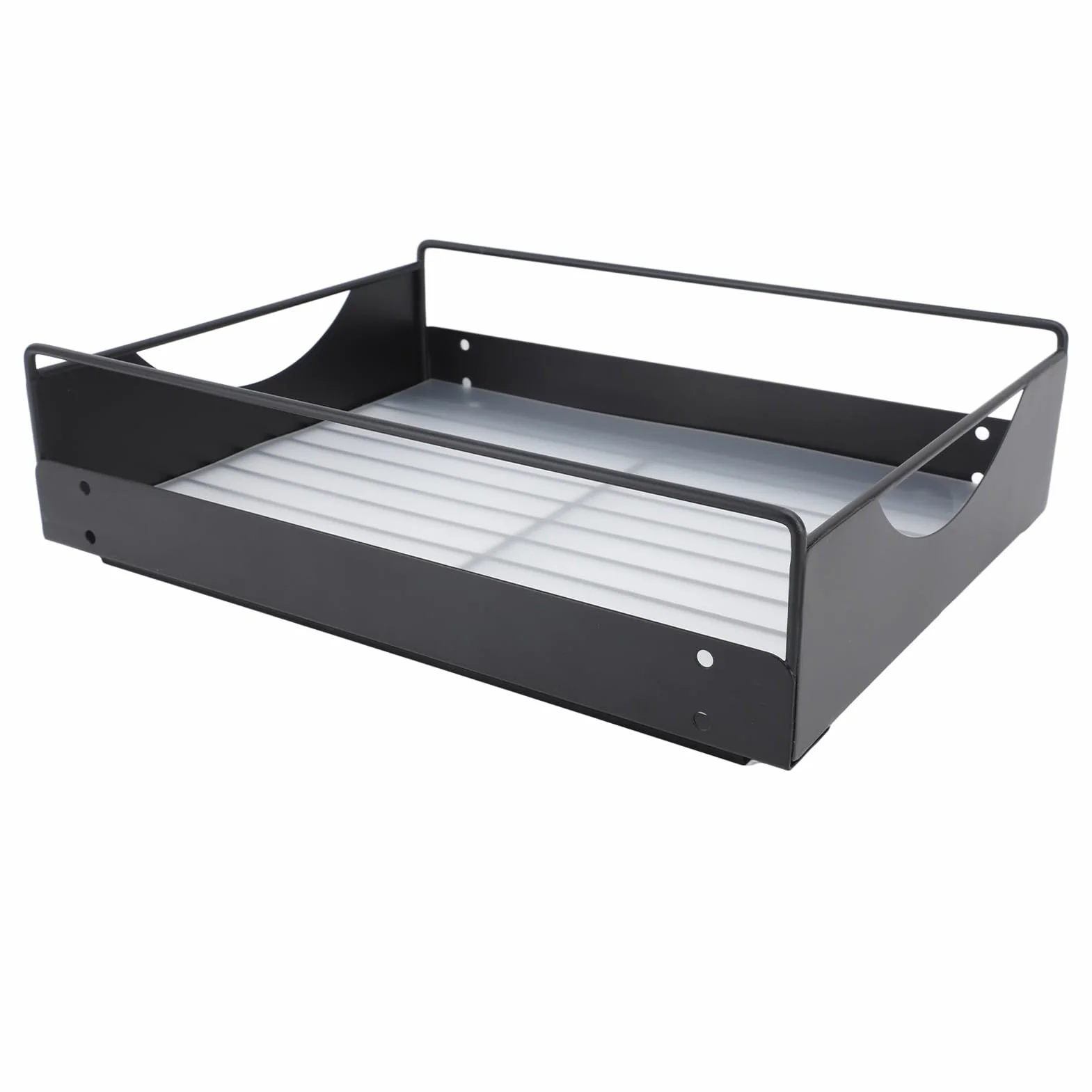 Fockety Wyciągany Organizator do Szafki 40x23x9 cm Wysuwane Półki Czarny
