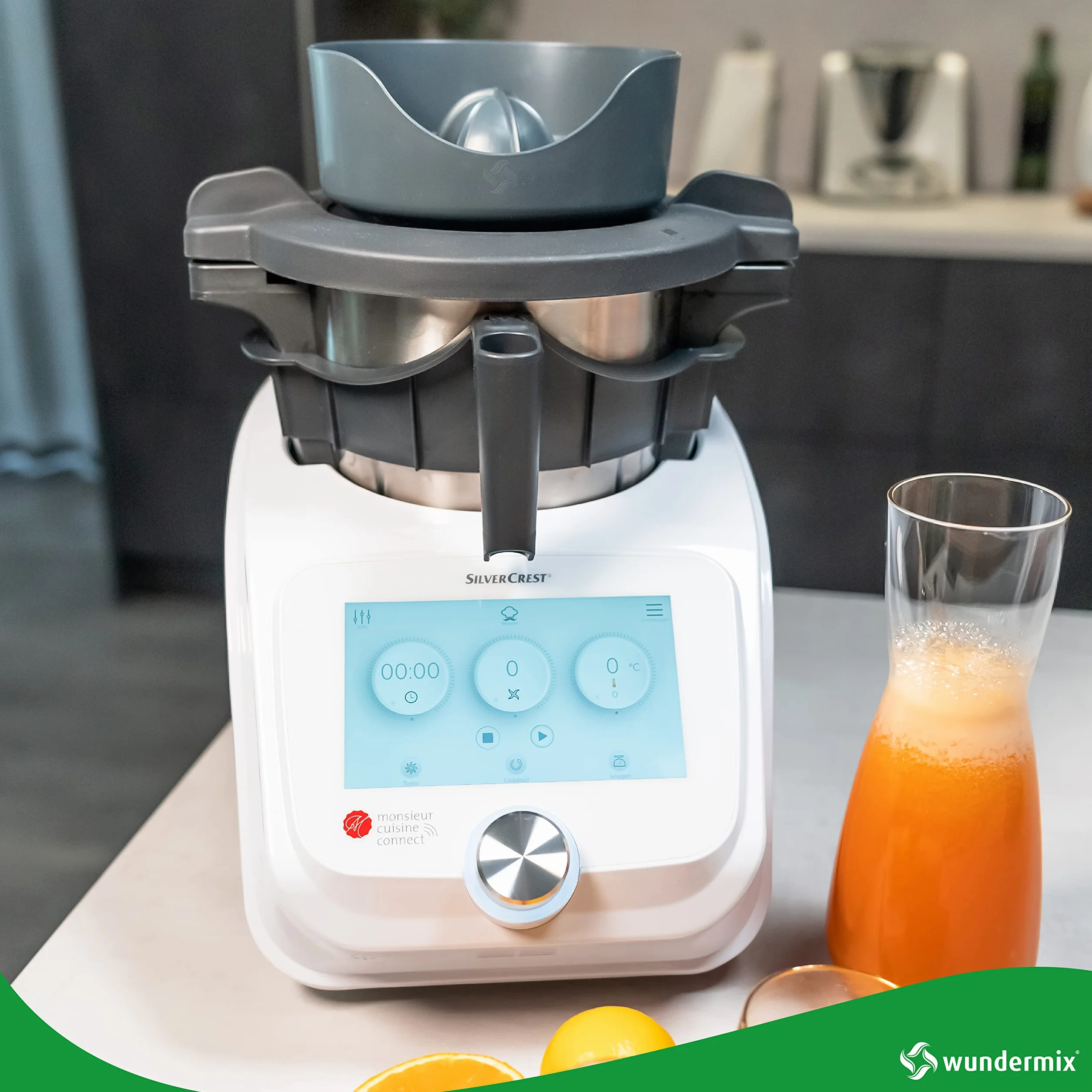 Wundermix WunderJuicer® wyciskarka do soków Monsieur Cuisine Connect, Trend, Smart – wyciskarka do cytrusów i sokowirówka