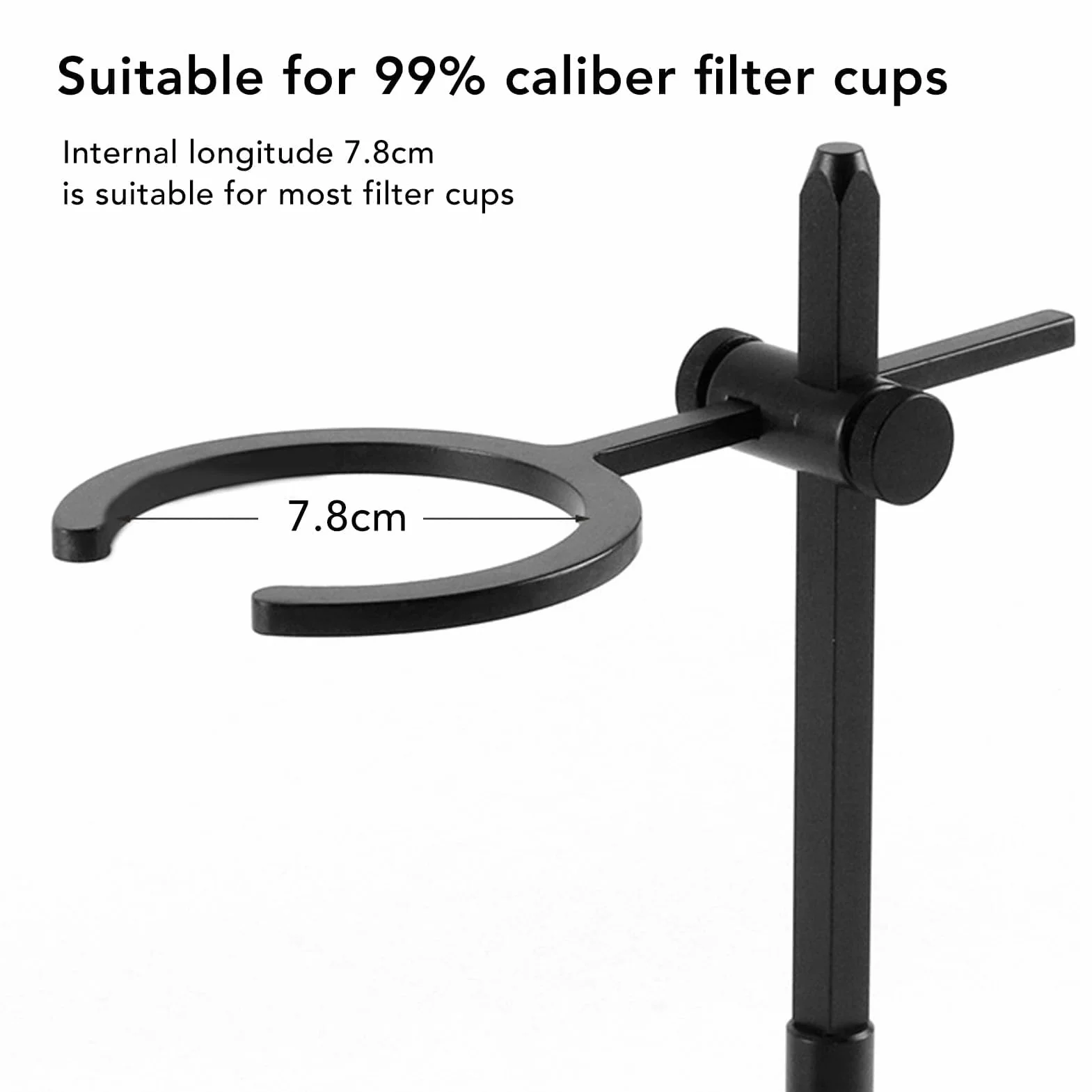 Stojak na kawę Pour Over z regulowanym stopem aluminium, filtr ze stali nierdzewnej, Drip Coffee Brewer
