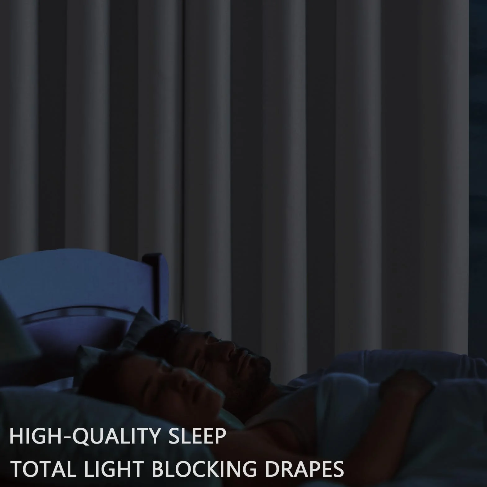 MRTREES Zasłony Zaciemniające Blackout Curtain Białe Gruby Materiał Termiczne Zestaw 2 Sztuk