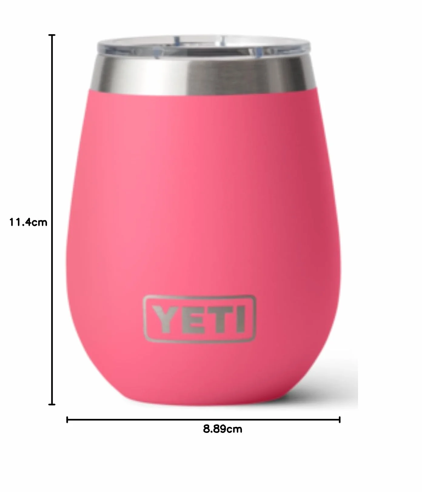 YETI Rambler kubek do wina izolowany próżniowo stal nierdzewna z pokrywką MagSlider różowy