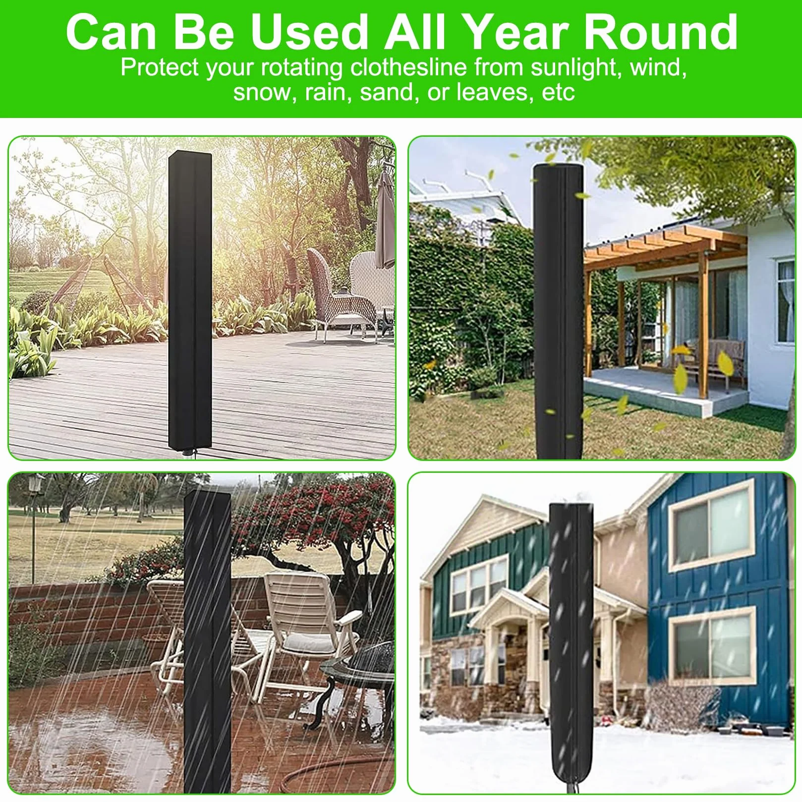 Wodoodporny pokrowiec ochronny na suszarkę z zamkiem błyskawicznym odporny na UV Leifheit Brabantia