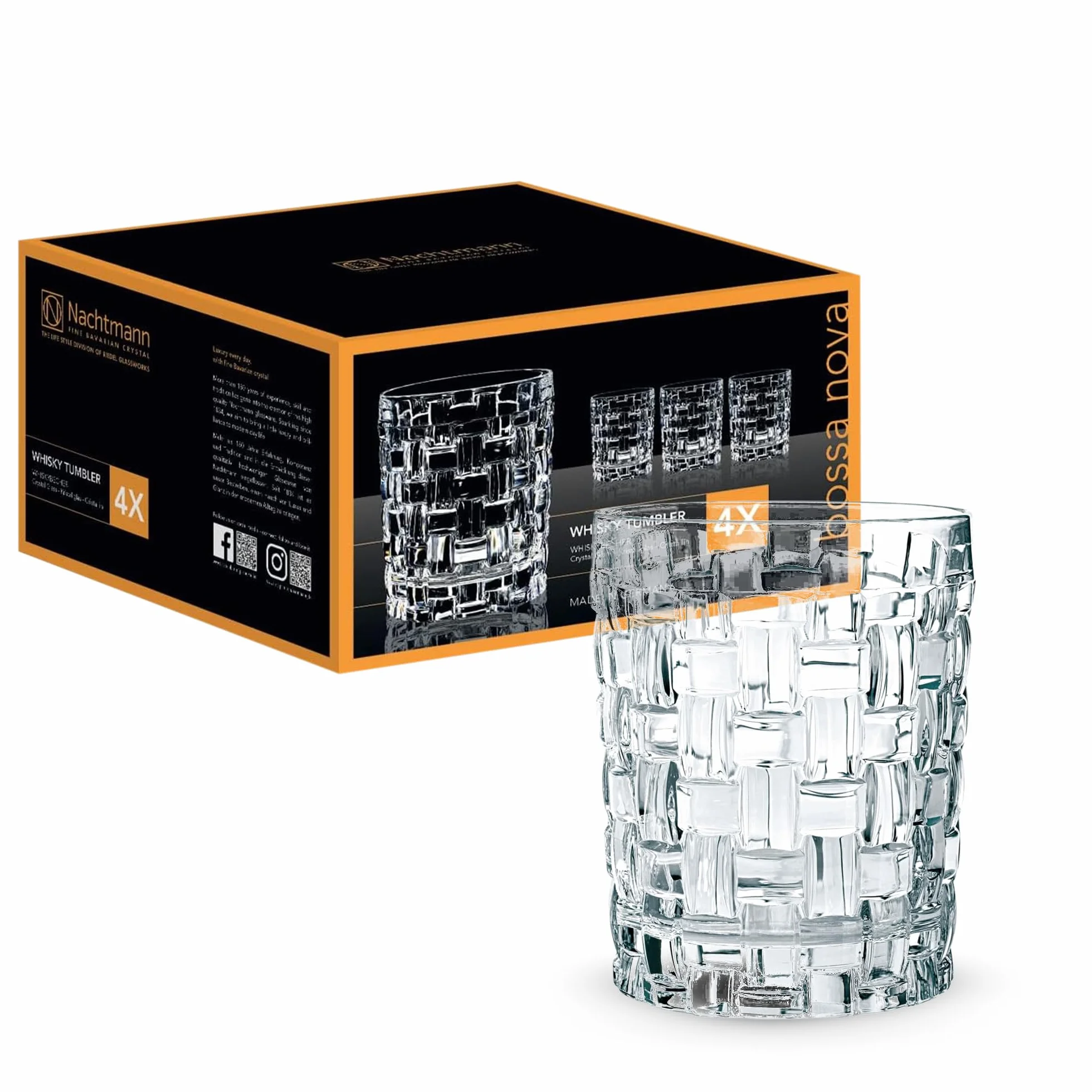 Nachtmann Bossa Nova szklanki do whisky zestaw 4 szt. 330 ml kryształowe