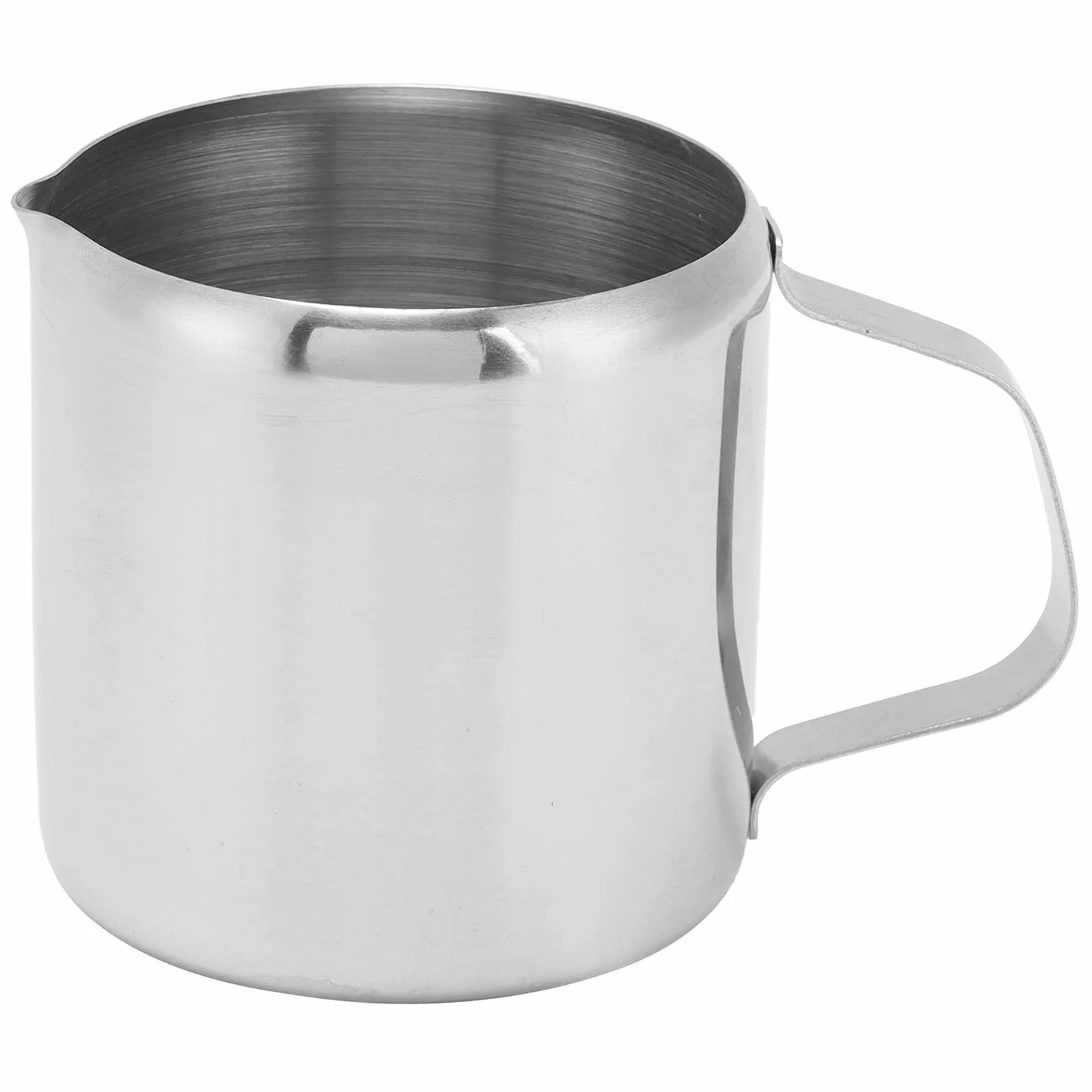 Kubek do Spieniania Mleka, Dzbanek do Spieniania Mleka o Pojemności 150 Ml Dzbanek do Kawy ze Stali Nierdzewnej 304 Kubek do Kawy i Mleka Kubek do Spieniania Mleka dla Rodzin,