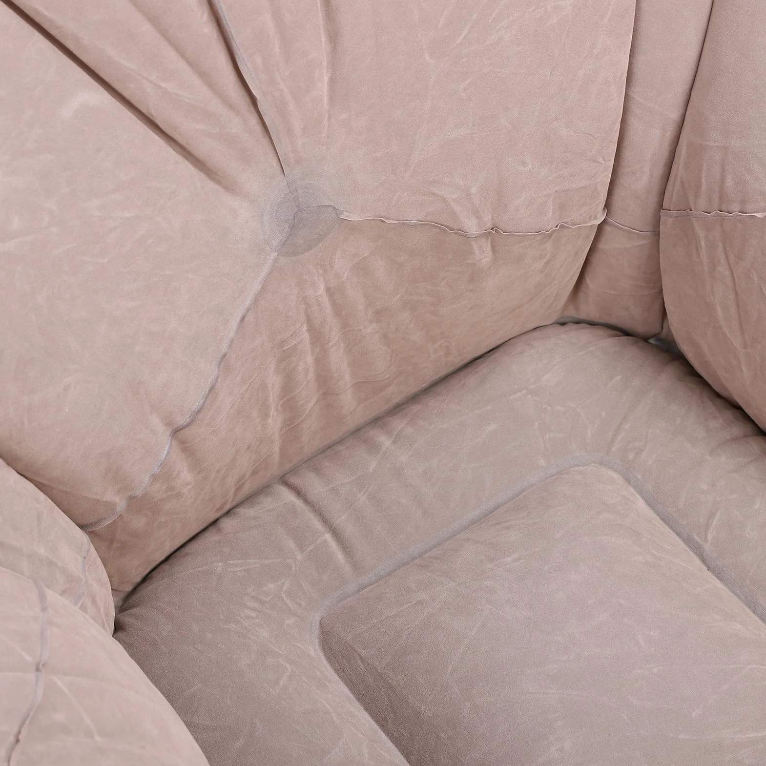 nadmuchiwany worek fasoli dla dorosłych, nadmuchiwany fotel wypoczynkowy przenośna sofa kanapa do salonu sypialnia balkon czytelnia szary