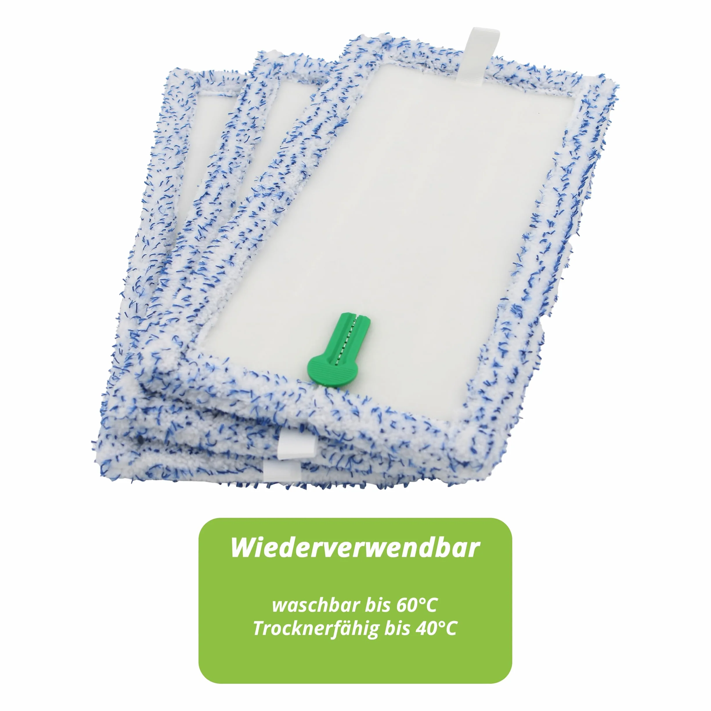 3 ściereczki do czyszczenia, ściereczki zastępcze, odpowiednie do wycieraczek ssących Vorwerk SP600 SP 600, do czyszczenia twardych podłóg, odkurzaczy oraz odkurzacza akumulatorowego Vorwerk SPB100