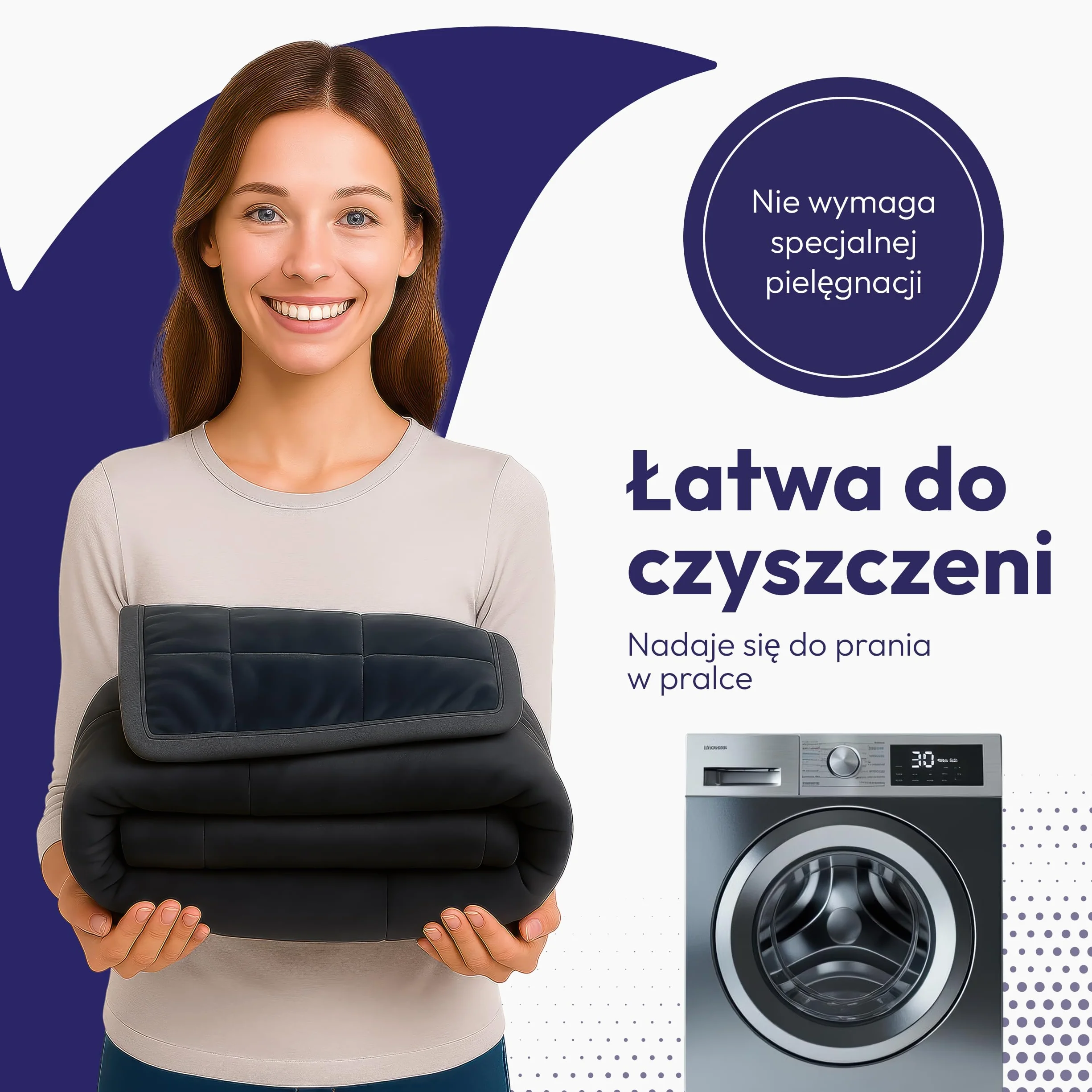 Koc obciążeniowy 150 x 210 cm, 7 kg, antystresowy koc obciążeniowy, koc terapeutyczny i ciężki koc do spania, kołdra na głęboki sen i lepszą regenerację, ciężki, w 100% ze Oeko-Tex