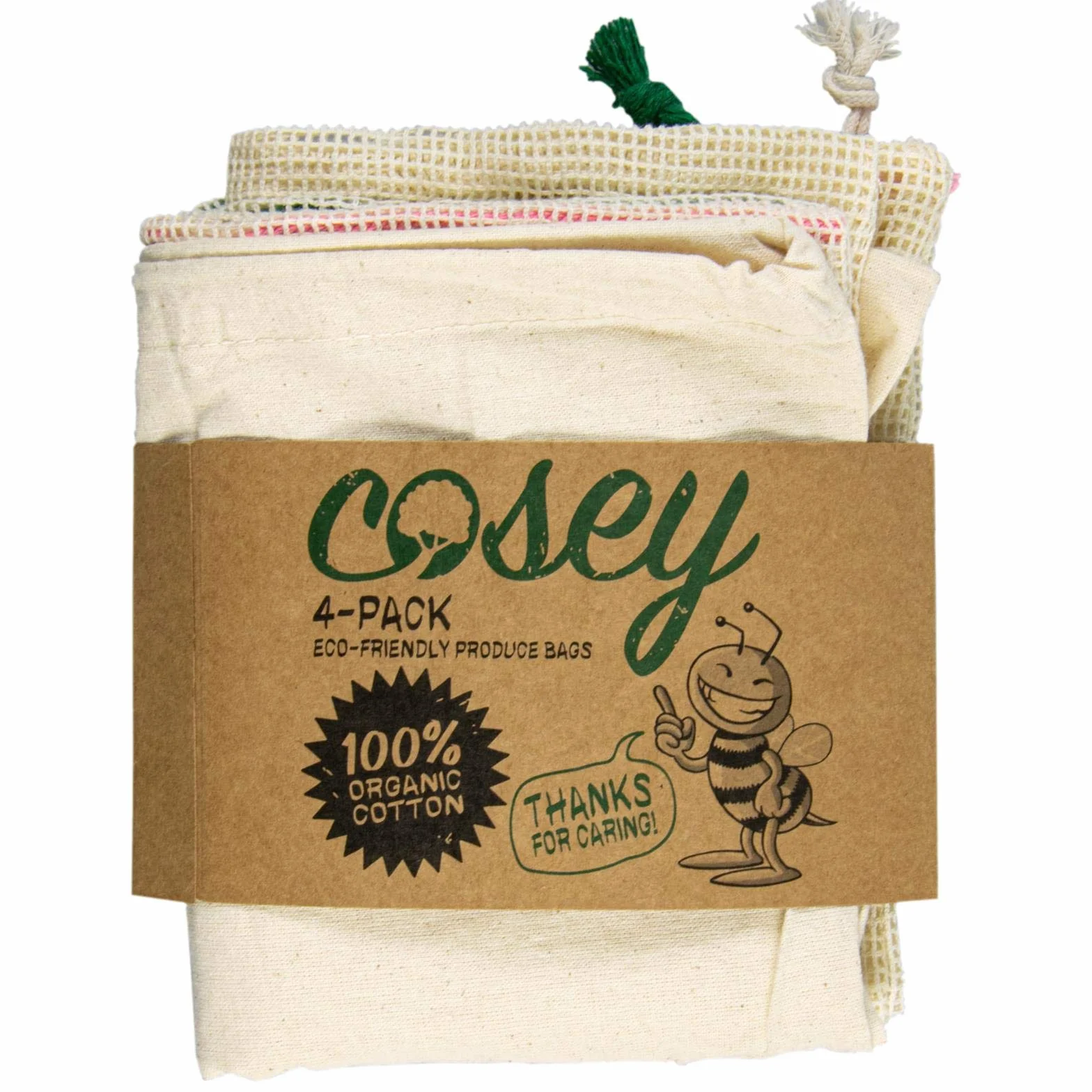 cosey 60016661 worki do owoców i warzyw, bawełna