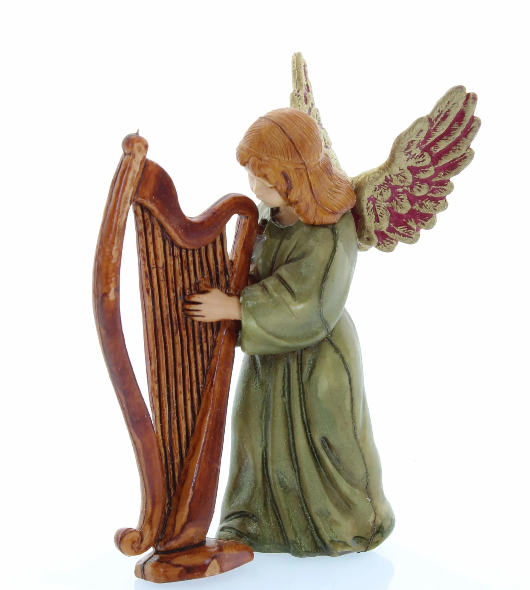Moranduzzo Angelo con Harpa, 11 cm, Wielobarwny