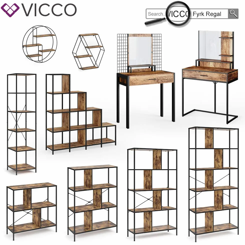 Vicco Ławka "Fyrk", Drewno antyczne, 60 cm do toaletki