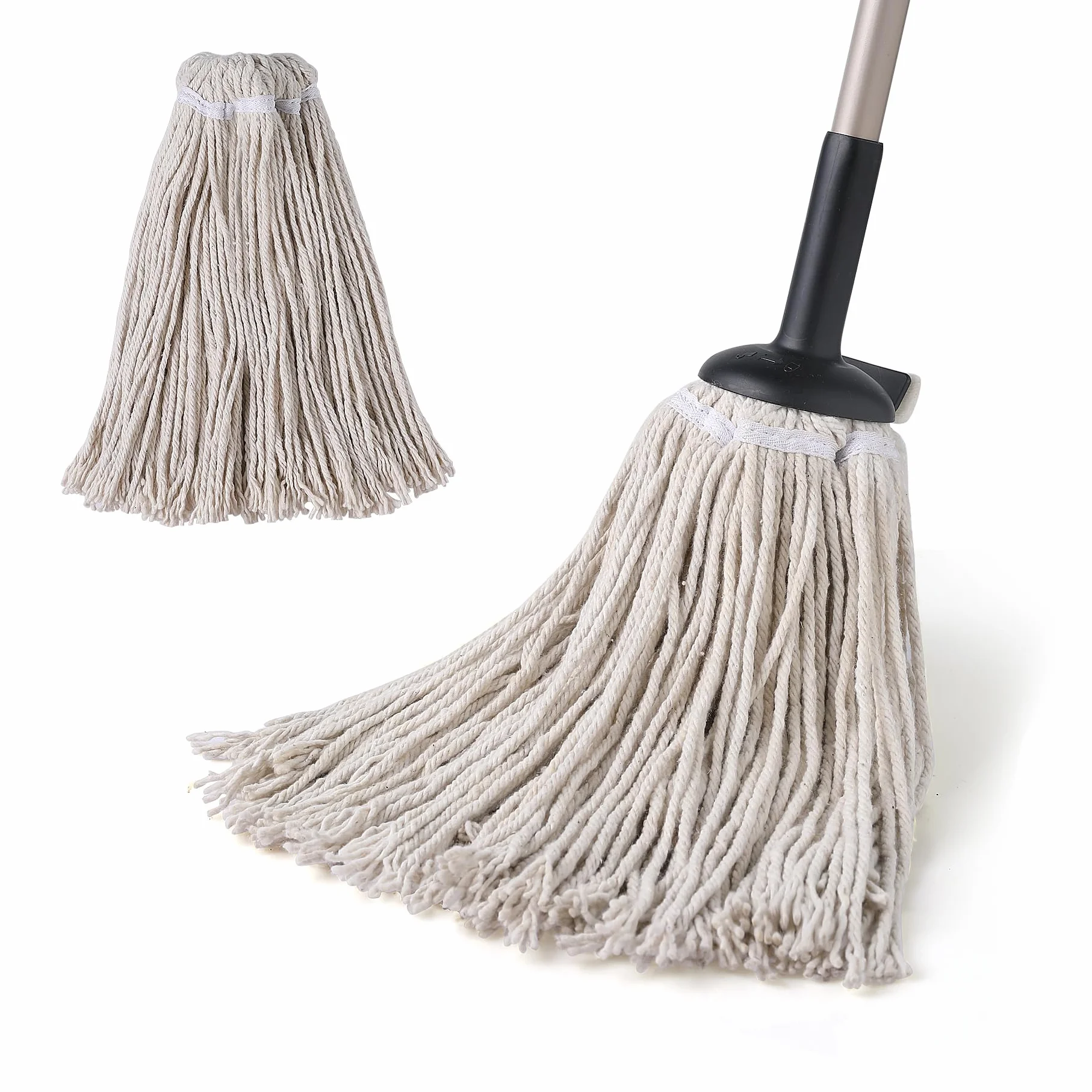 Eyliden Mop podłogowy z 2 głowicami bawełniany, chłonny, regulowany, do płytek, drewna