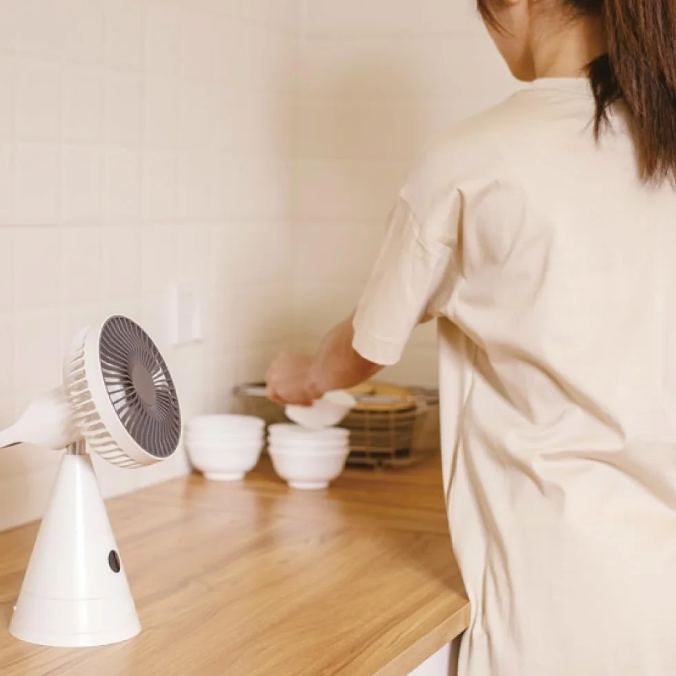 VITAMMY DREAM DESK FAN ŻÓŁTY Mini wentylator biurkowy USB 4000 mAh
