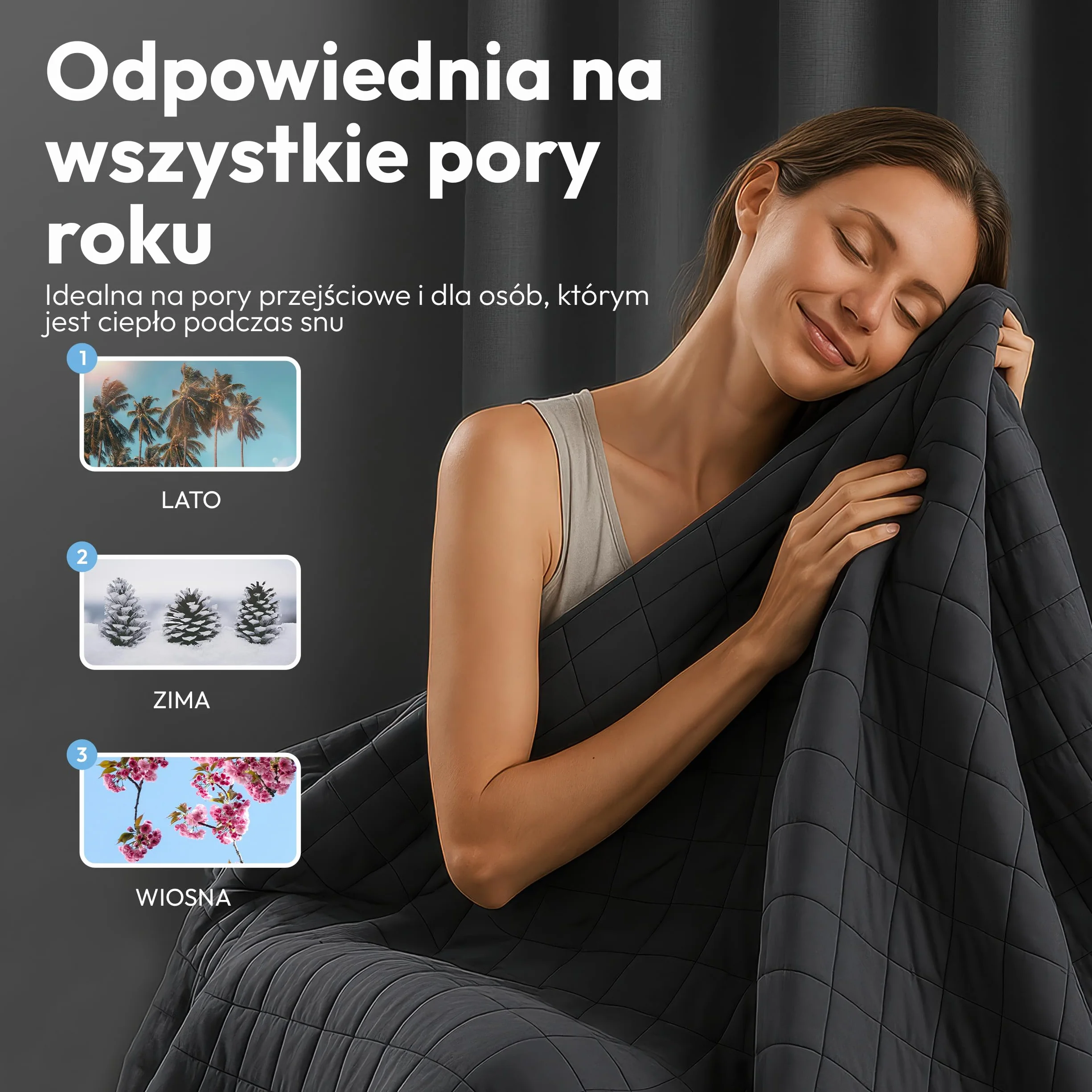 Koc obciążeniowy 150 x 210 cm, 7 kg, antystresowy koc obciążeniowy, koc terapeutyczny i ciężki koc do spania, kołdra na głęboki sen i lepszą regenerację, ciężki, w 100% ze Oeko-Tex