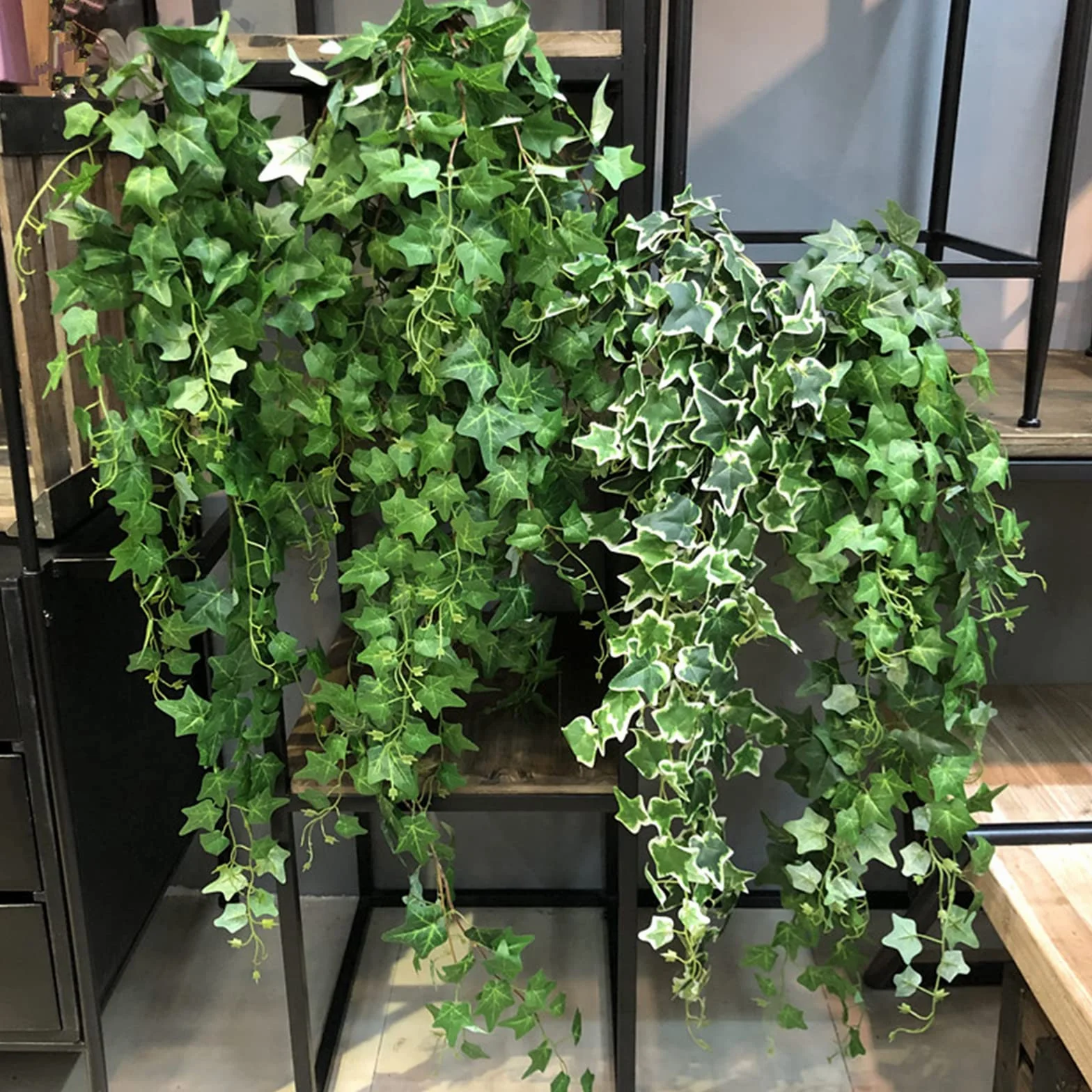 Newaner Ivy Artificial Garland Decorative Curtain, 12 Pieces 26.4m Hanging Fake Plants, Fake Plants Room Decor for Kitchen, Patio, Swing, Wedding, Office, Party, Christmas, Halloween Decoration,Green