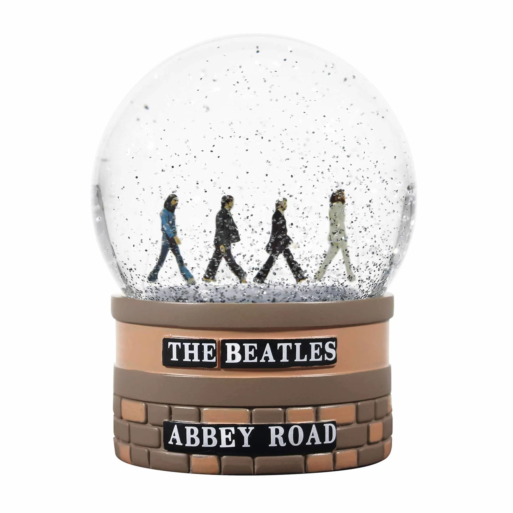 Half Moon Bay | Abbey Road Snow Globe | The Beatles Snow Globes dla dorosłych | Dziwaczne ozdoby świąteczne i dekoracje świąteczne | Zabawna kopuła śnieżna | Prezenty The Beatles i prezenty muzyczne |