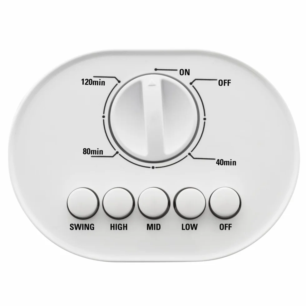 TROTEC Wentylator wieżowy TVE 30 T 45 W oscylacja 60° 3 prędkości pilot timer biały