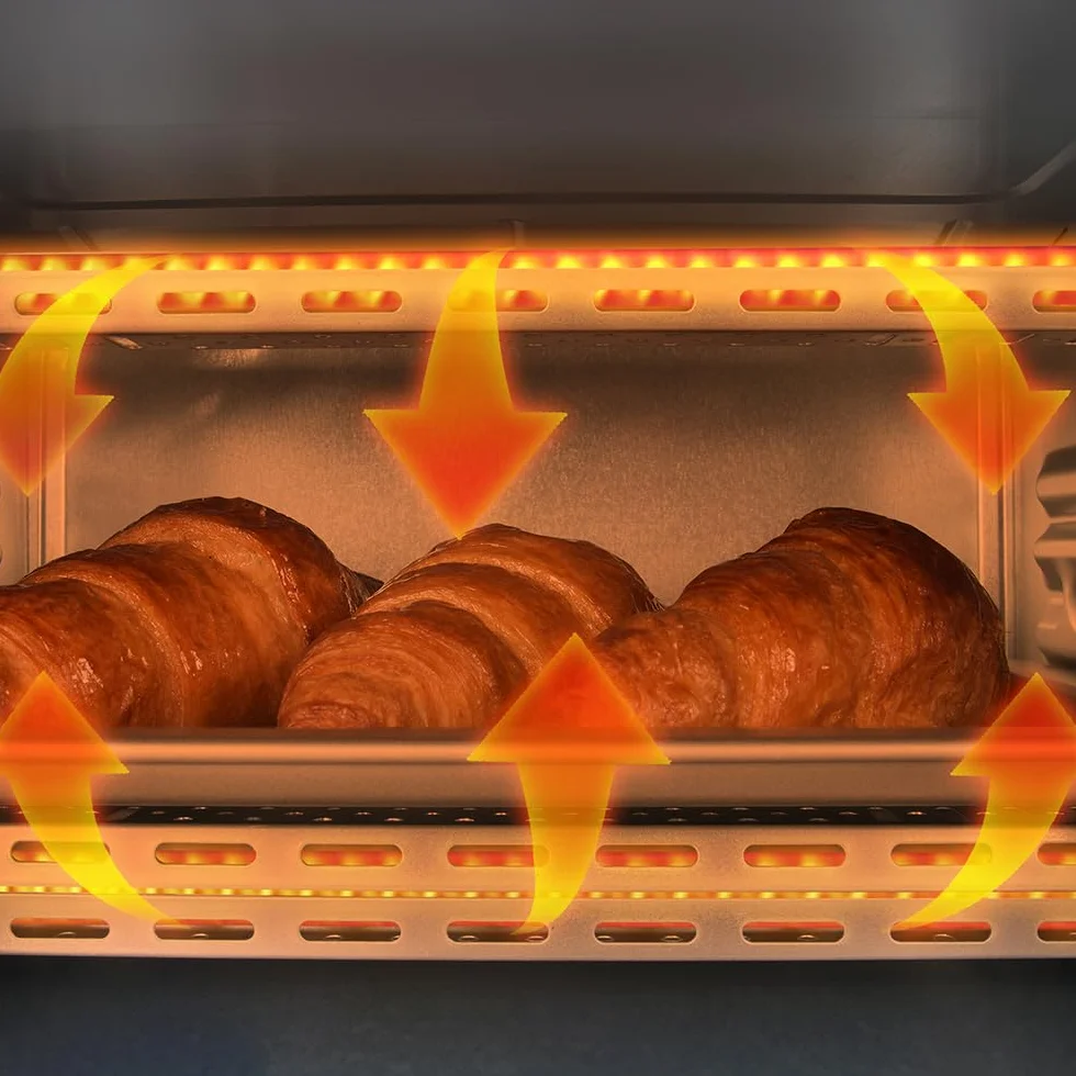 Cecotec Piekarnik stołowy Bake&Toast 3090 White Gyro, 30 l, 1500 W, 5 różnych funkcji, zawiera obrotowy rożen, oświetlenie wewnętrzne, tackę na okruszki