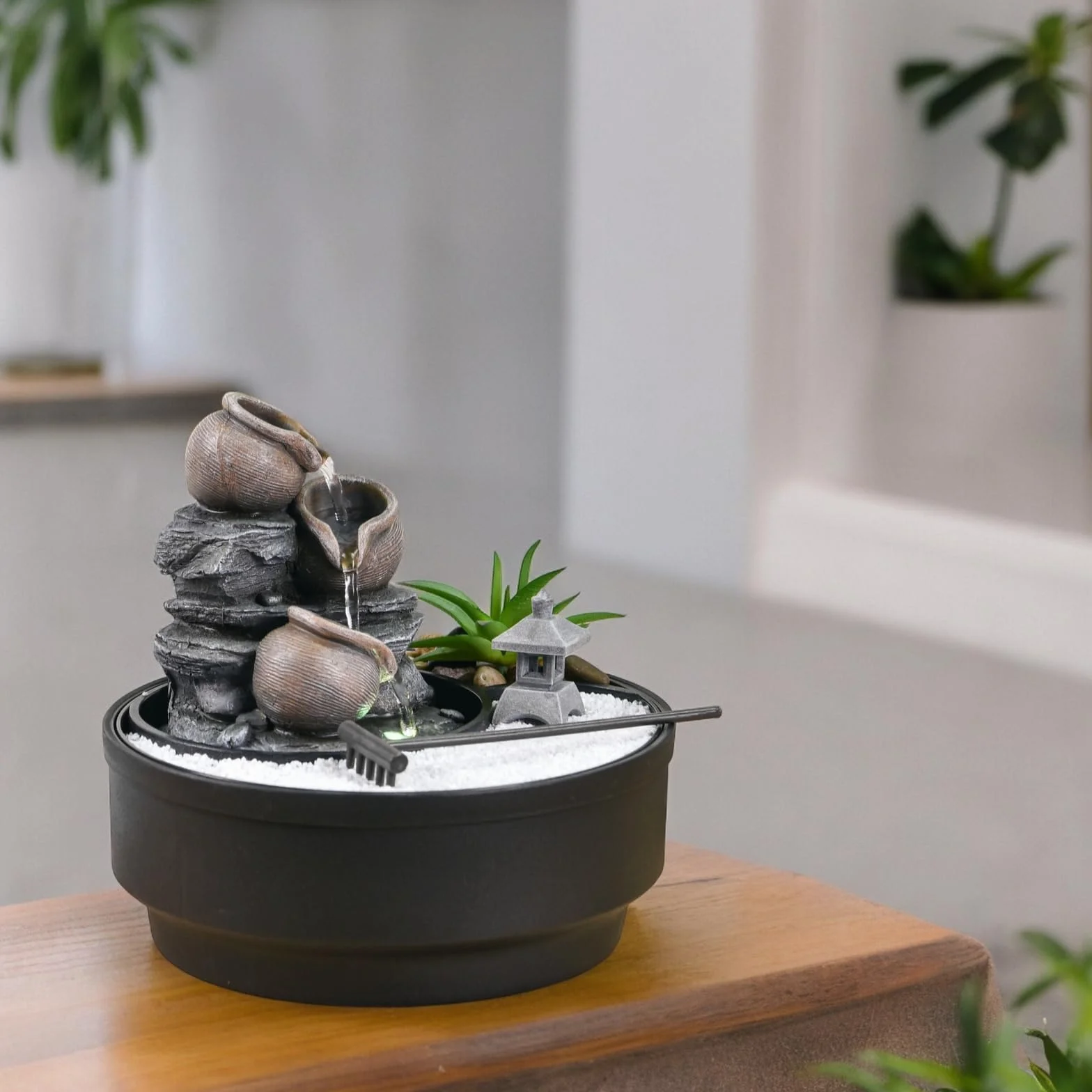 Fontanna ogrodowa Zen Oasis Zen'Light LED kolorowe światło H21 cm
