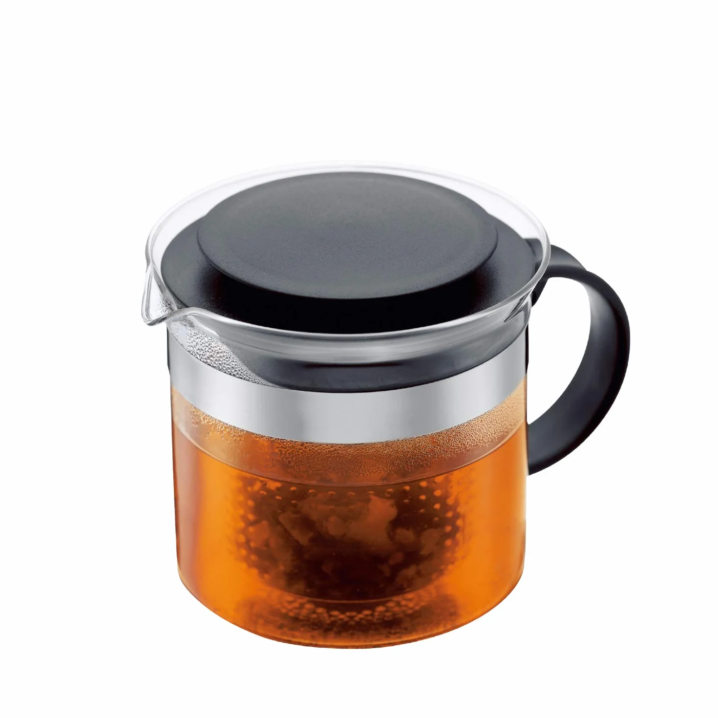 Bodum Bistro Nouveau Zaparzacz do Herbaty, Czarny/Przezroczysty, 1 l