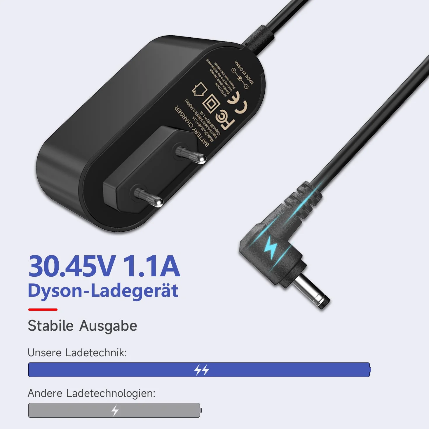 Kabel ładujący V10 ładowarka 30,45V zasilacz Kompatybilny z Dyson V10 V11 V12 V15 SV12 SV14 SV15 SV16 SV20 SV22 Absolute Animal Motorhead części zamienne Adapter do odkurzacza Vacuum Cleaner