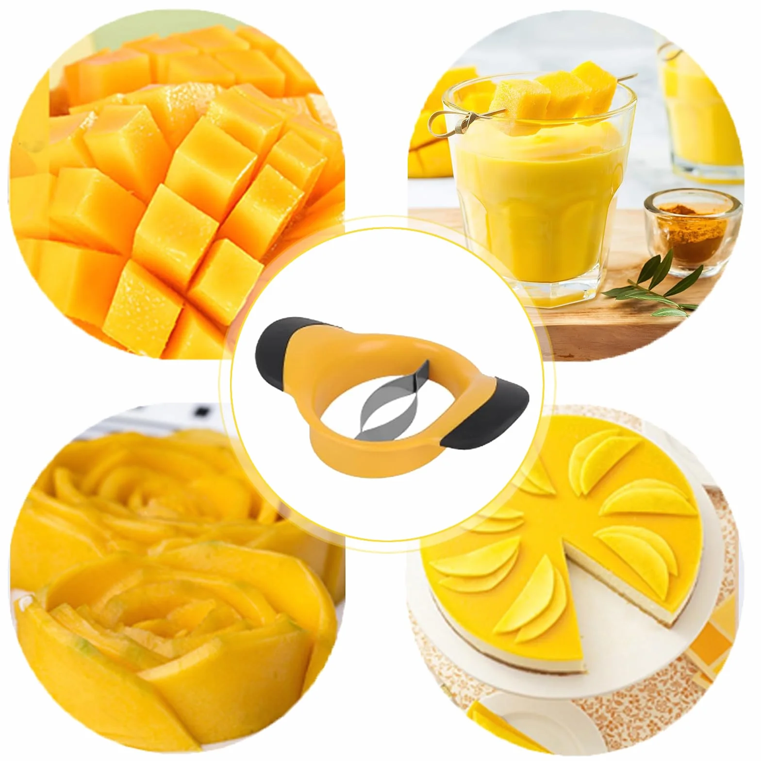 Krajalnica do Mango ze Stali Nierdzewnej, Narzędzie do Dzielenia i Usuwania Pestek