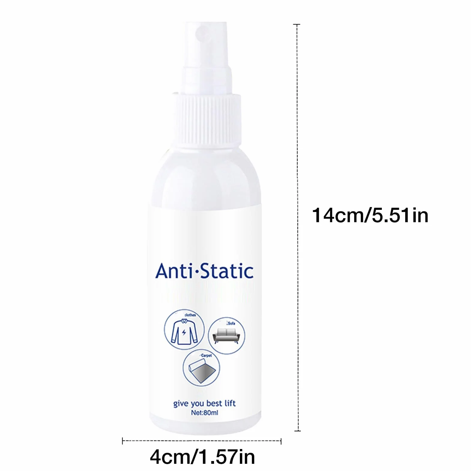 Antystatyczny spray 80 ml do włosów i tekstyliów