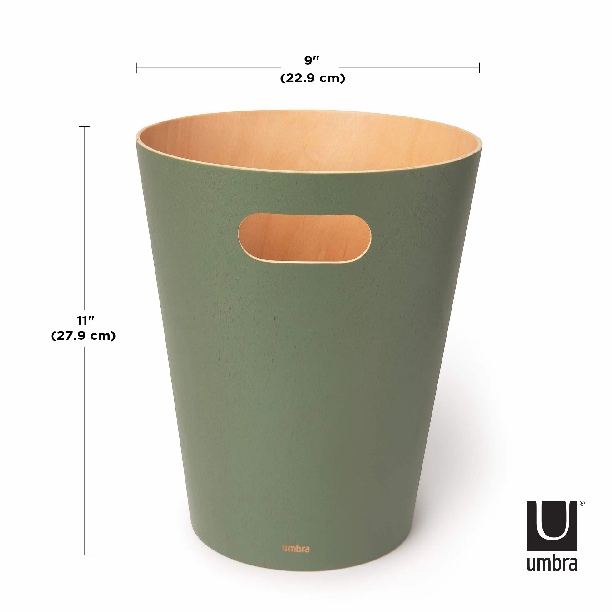 Umbra Kosz na Śmieci Zielony 27.94 x 22.98 x 22.98 cm
