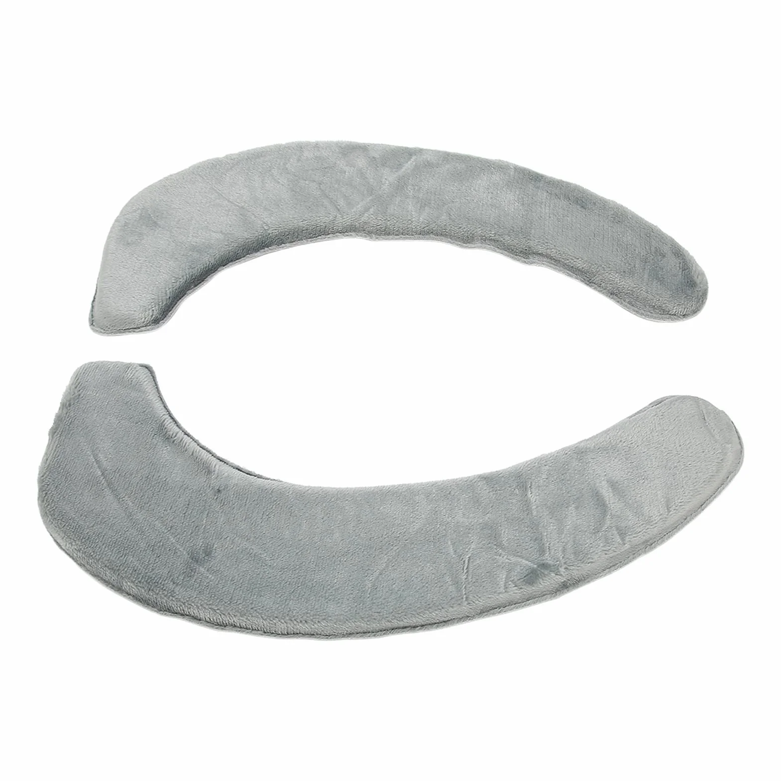 2 szt. Podgrzewacz Toalety Miękka, Wygodna, Ciepła, Zmywalna Samoprzylepna Flanelowa Nakładka na deskę sedesową Szara (GRAY)