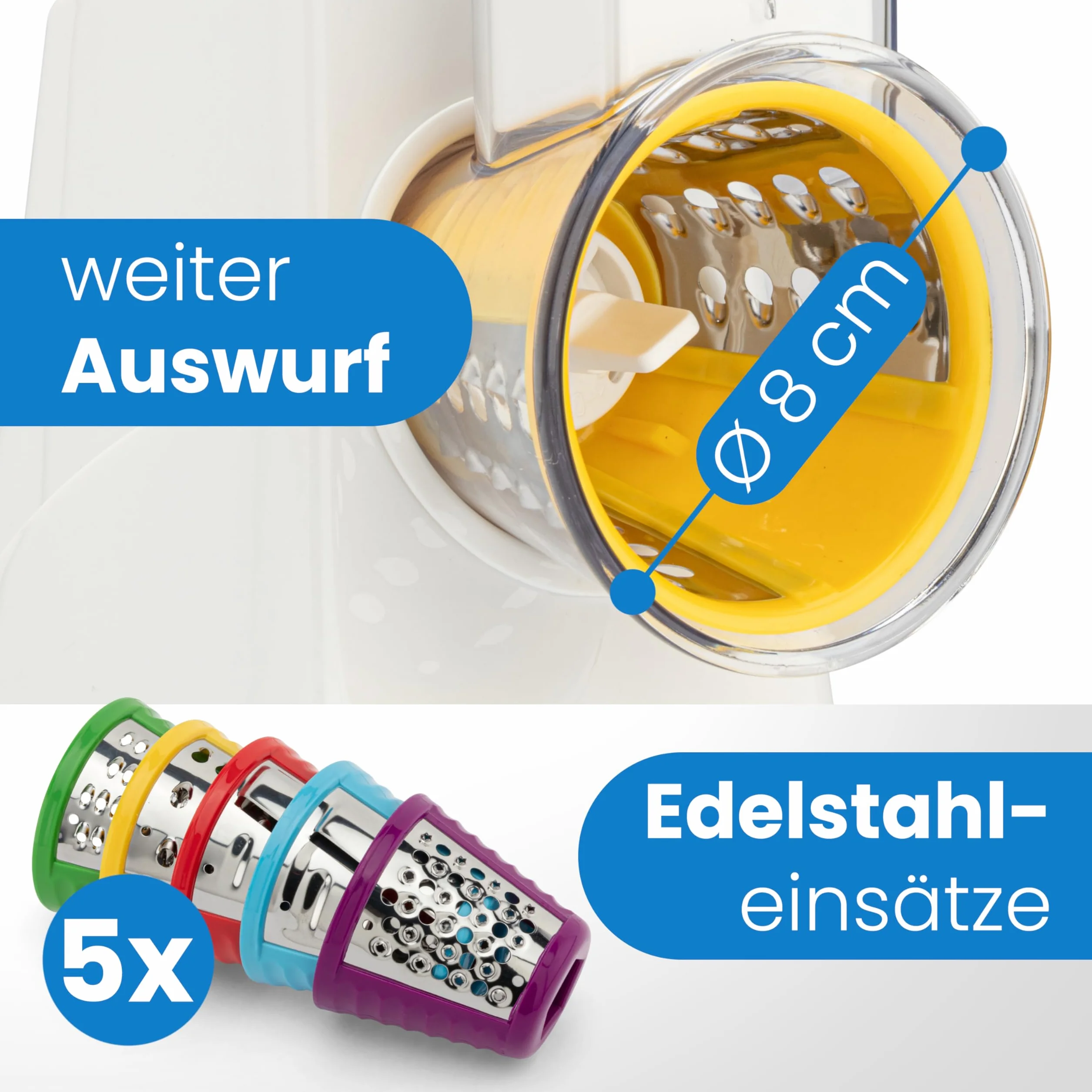 Clatronic ME 3604 elektryczna krajalnica do warzyw 150 W 5 końcówek