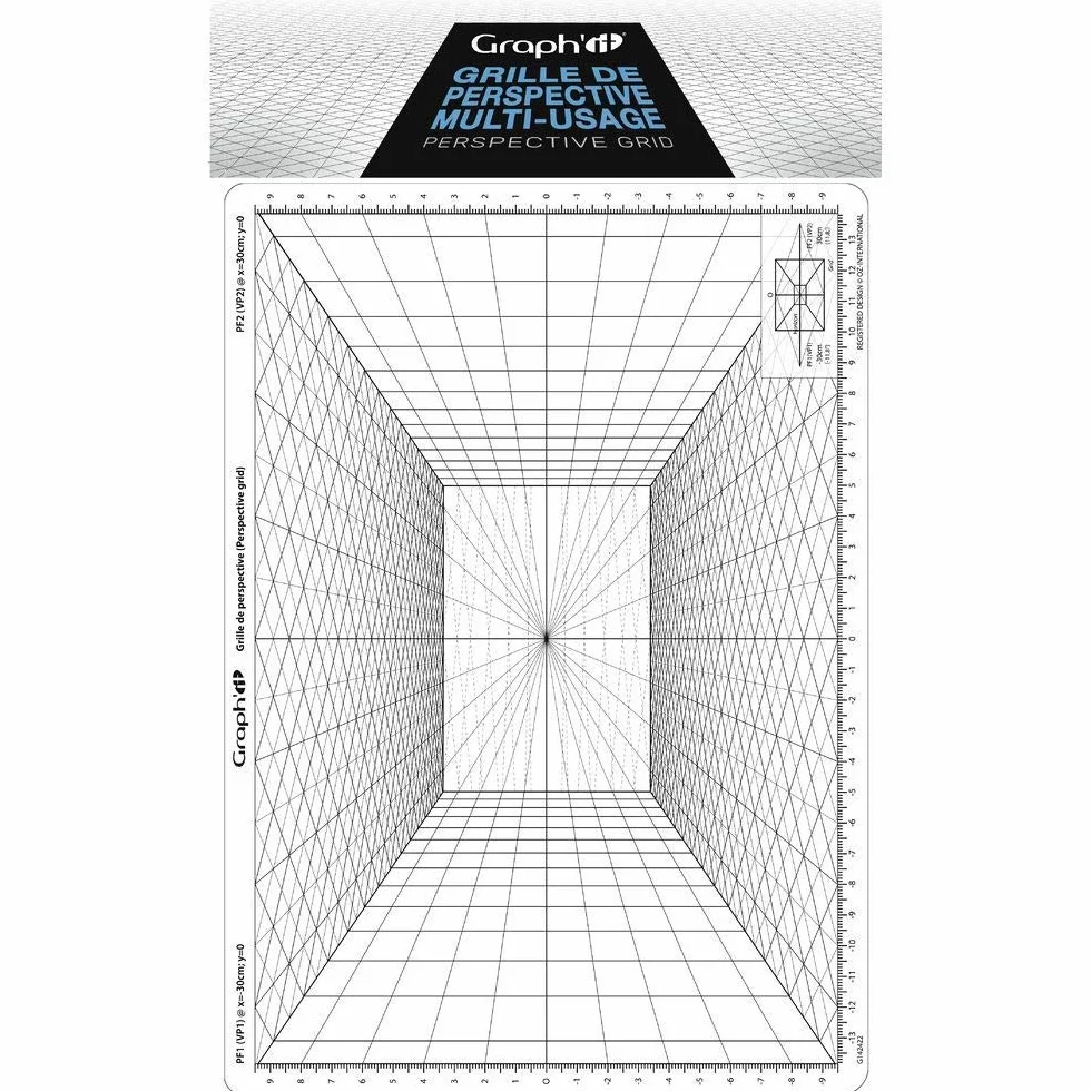 Graph'It Perspective Frontale gi42422 Kratka Maskująca, Biały, 21 x 35 cm