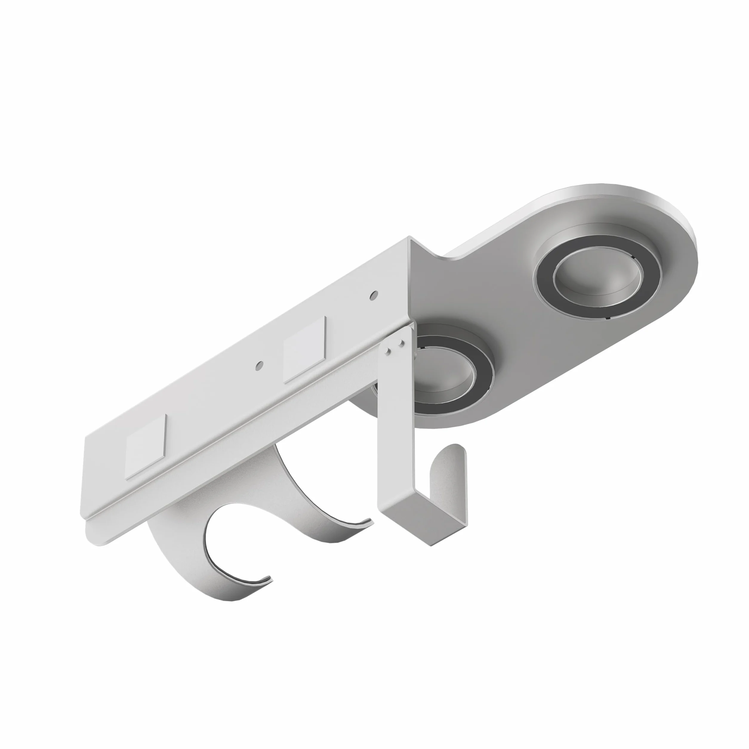 PureMounts® Uchwyt ścienny na suszarkę do włosów Dyson® Supersonic, mocowanie magnetyczne, zarządzanie kablami, nośność do 5 kg, podkładka silikonowa, metaliczny szary
