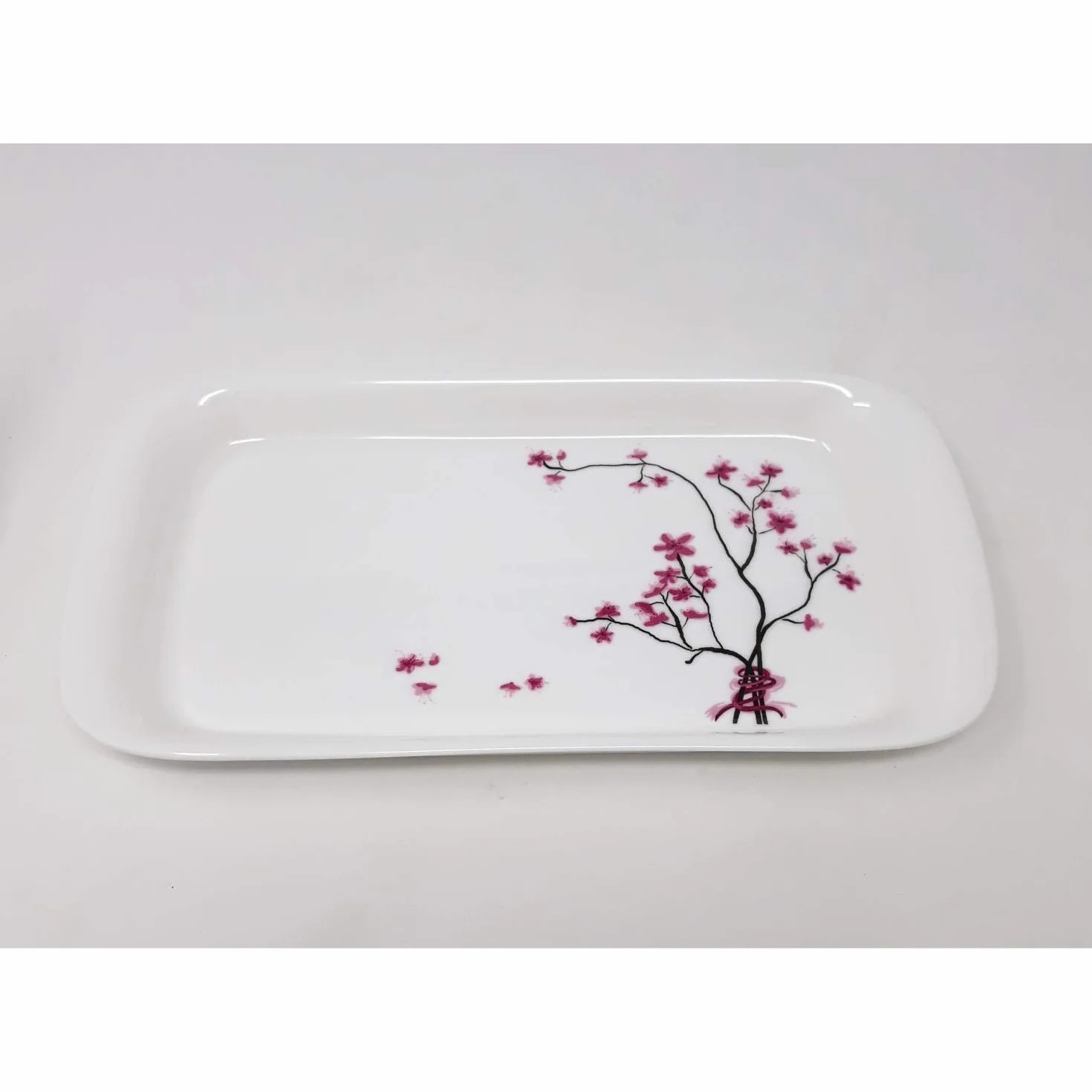 TeaLogic dzbanek na mleko i garnek cukrowy z tacą Cherry Blossom