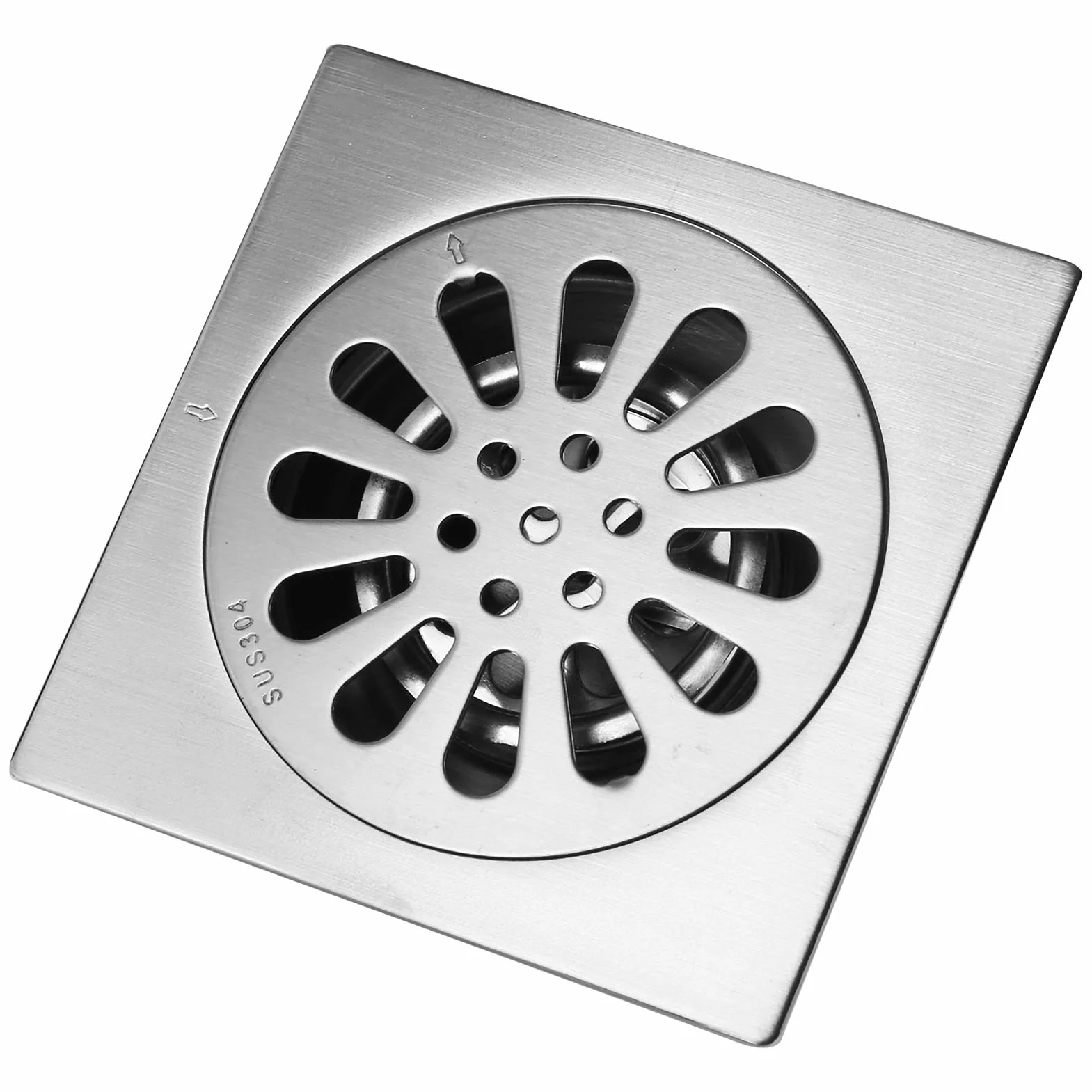 Kwadratowe Pokrywy Odpływowe 15 Cm Prysznic Kuchenny Gruby Kwadratowy środek Przeciwzapachowy ze Stali Nierdzewnej Prysznice łazienkowe Części Prysznicowe Pokrywa Odpływu (Styl 3)
