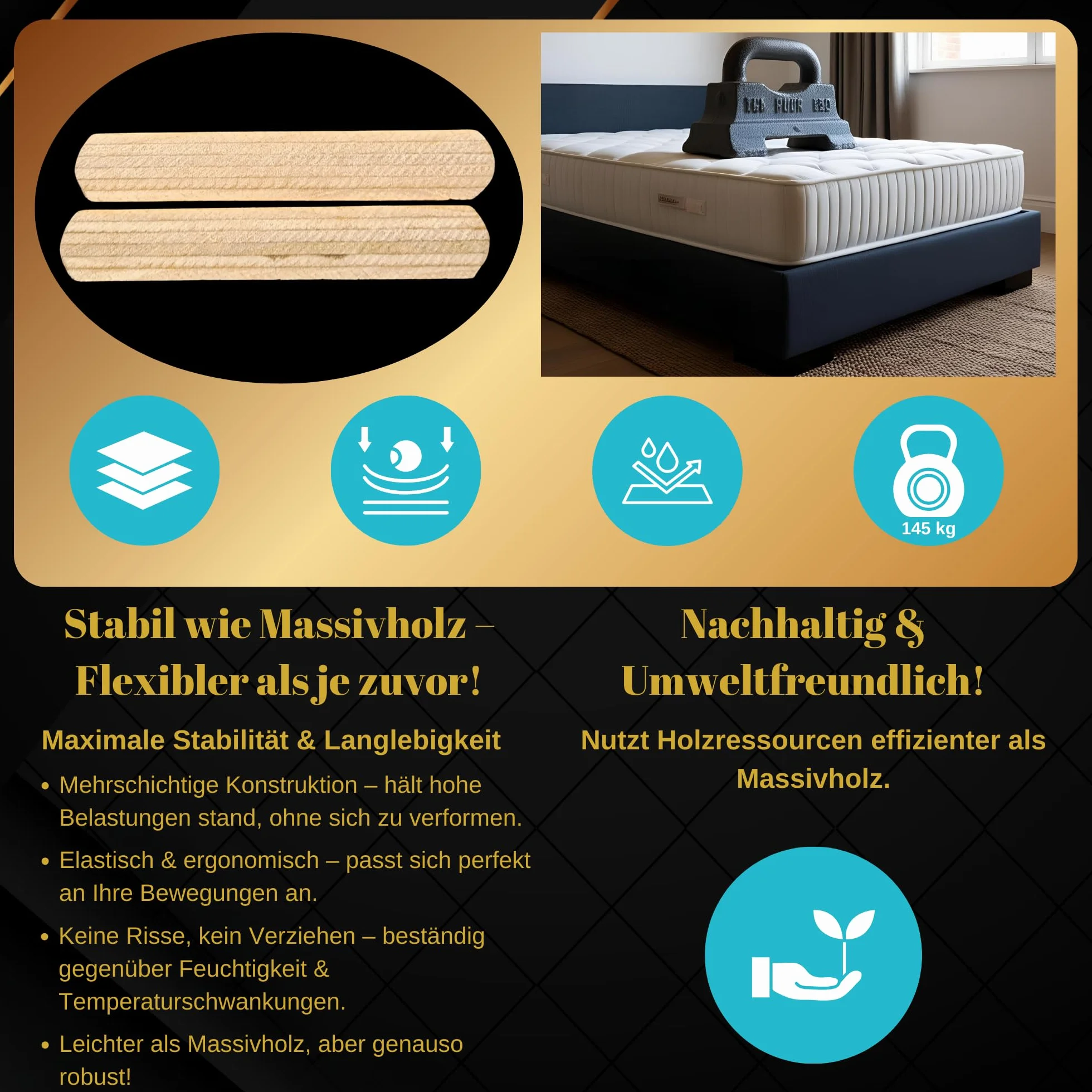 Stelaż Listwowy 80x200cm 18 Listew Cicha Konstrukcja Obciążenie 145kg