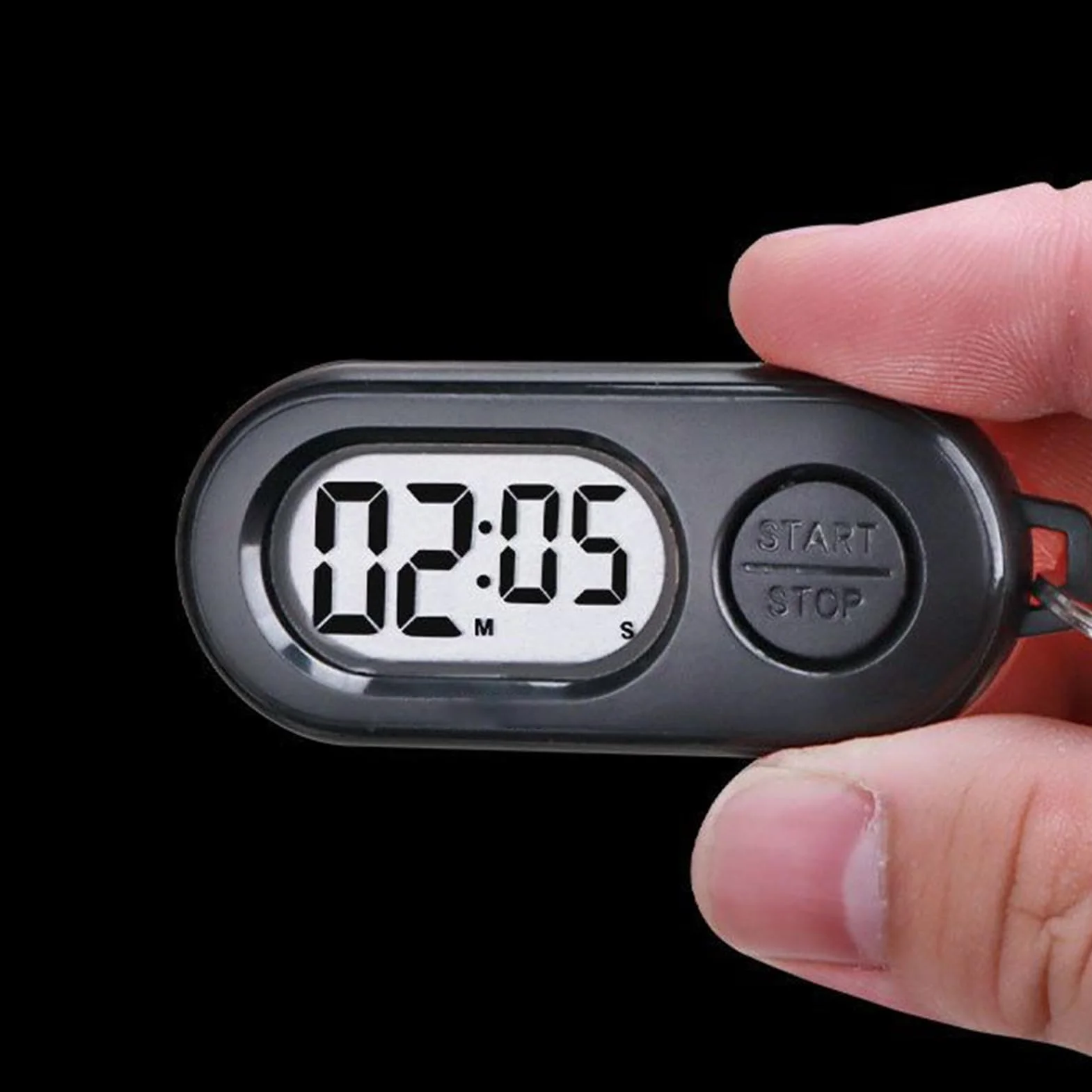 Breloki Stoper, Min-i Cyfrowe Zegarki Odpowiednie Do Klipsów Na Klucze Smycz Plecak, Przenośny Sportowy Stop Watch Breloczek, Ekran LCD Zegar Cyfrowy Akcesoria Do Odliczania