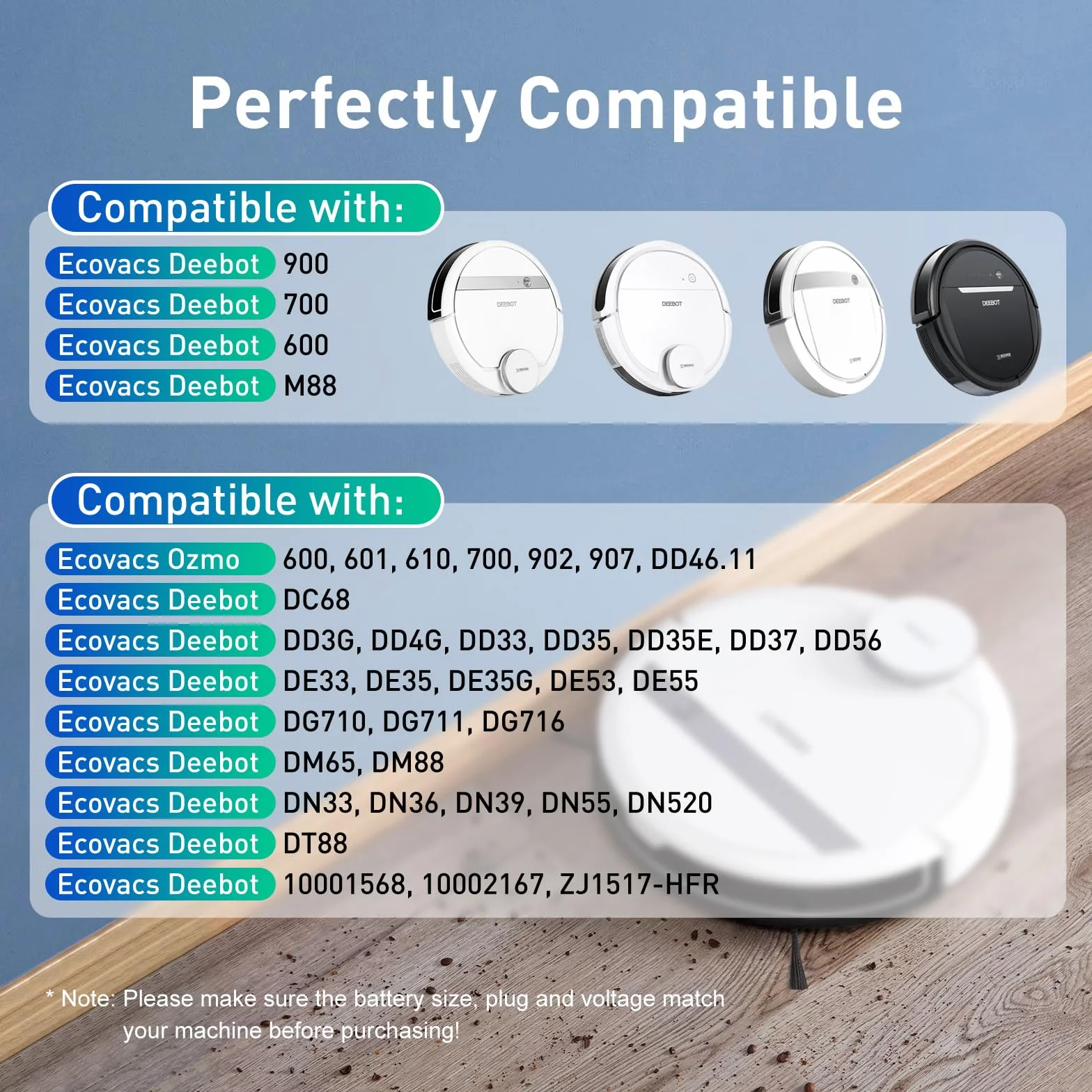 NASTIMA Akumulator 12 V 3500 mAh Ni-MH kompatybilny z Ecovacs Deebot 900, 700, 600, M88, DE33, DE35, DE35G, DE53, DE55, DN33, DN36, DN39, DN55, DD3G, DD4G, DD33, Deebot Ozmo 600 600 01 61 0 700 902